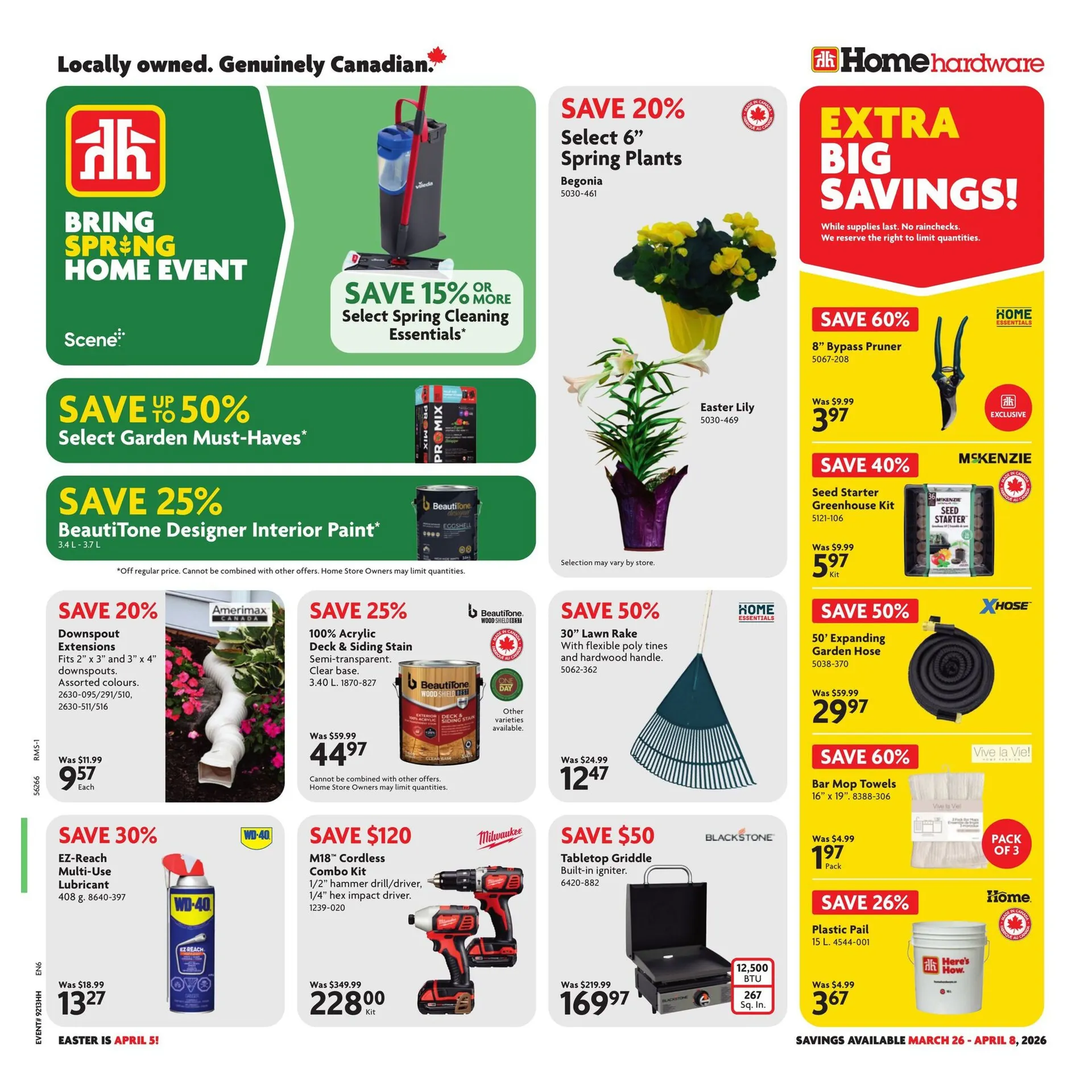 Home Hardware from March 26 to April 8 2026 - flyer page 1