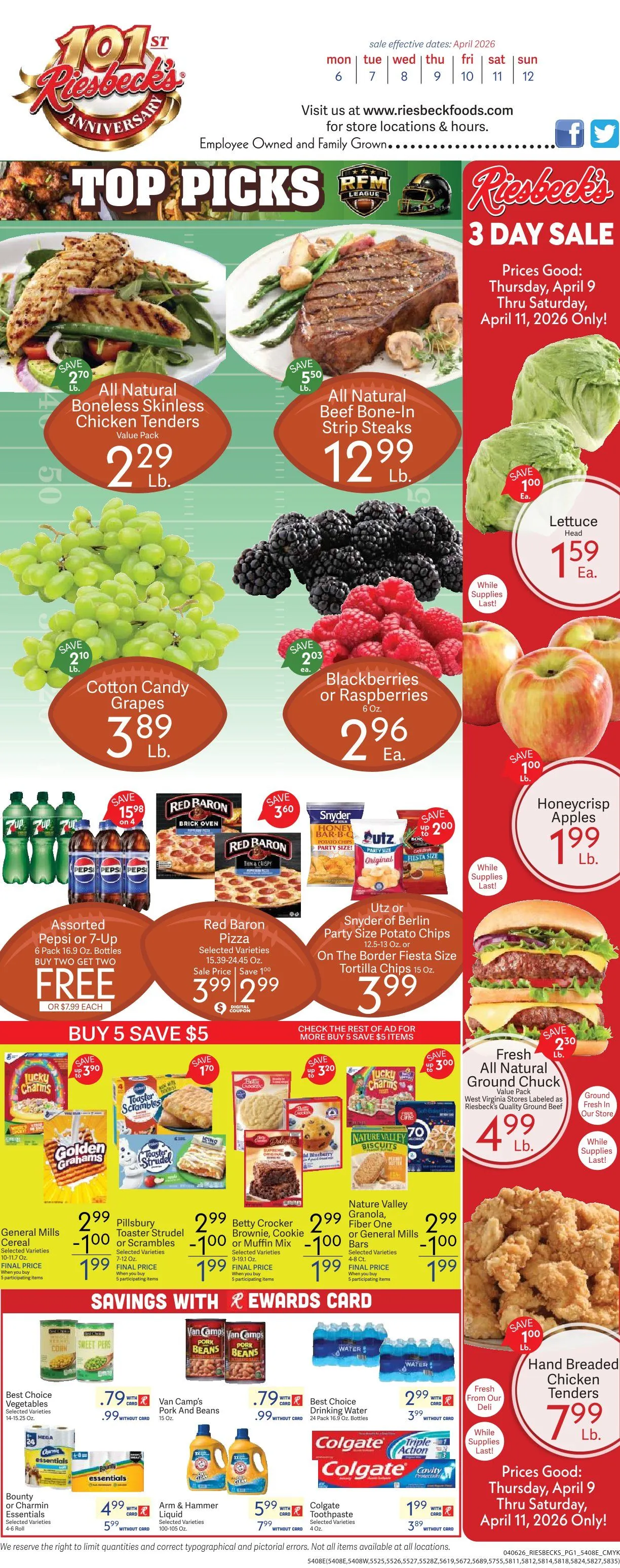 Weekly ad Riesbeck Sales from April 6 to April 12 2026 - Page 1