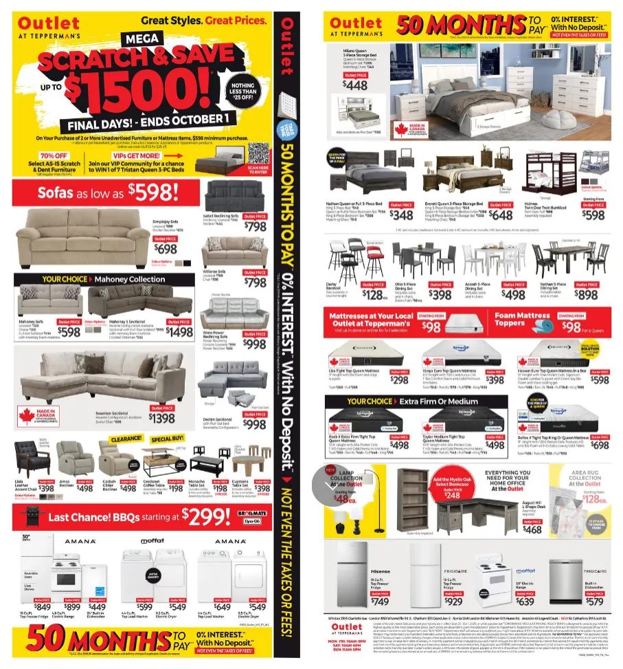 Tepperman's Sales from September 25 to October 1 2025 - flyer page 1