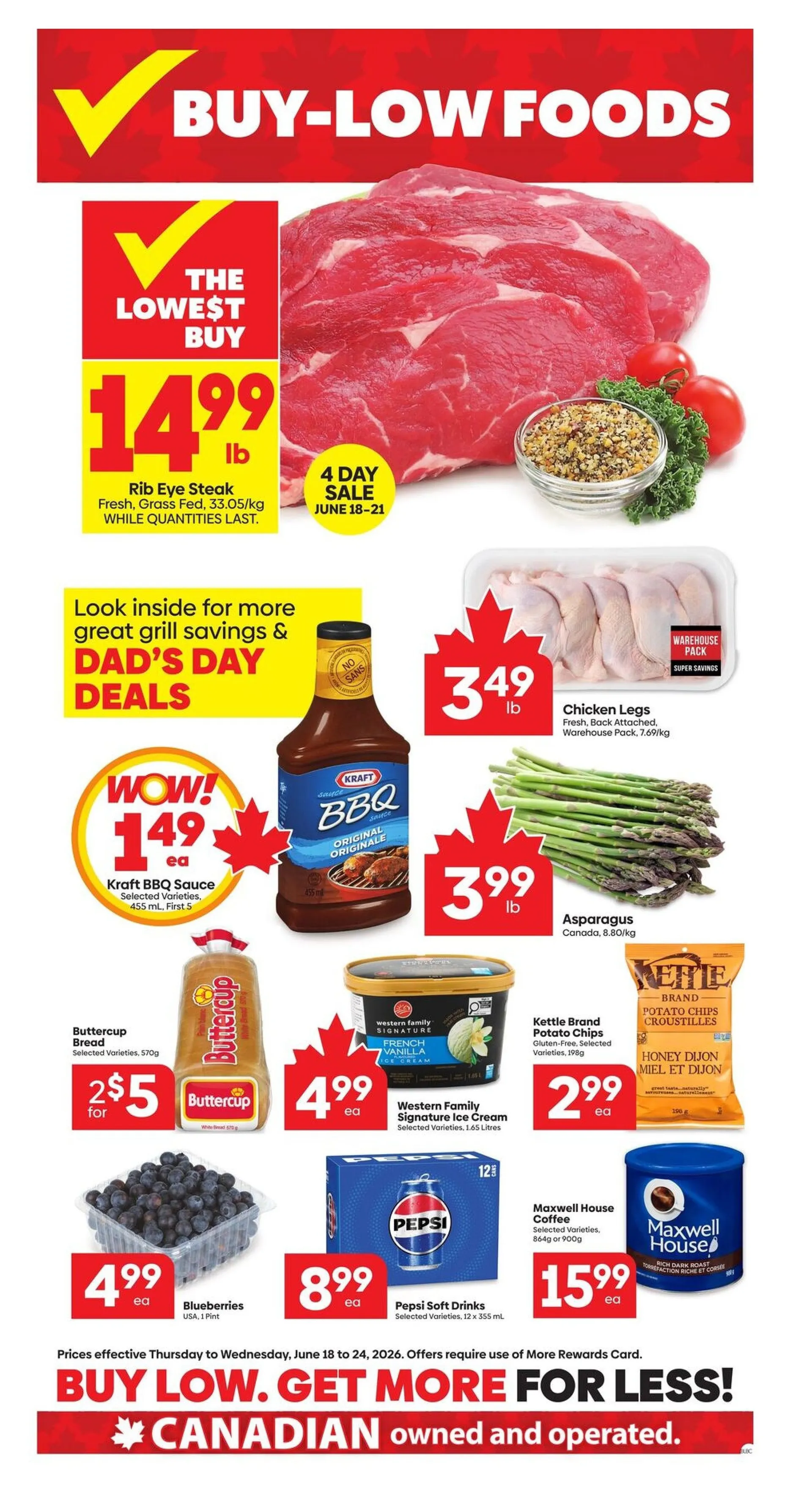 Buy-Low Foods Sales from June 18 to June 24 2026 - flyer page 1