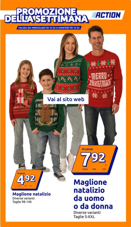 Action Volantino da 3 dicembre a 9 dicembre di 2025 - Pagina del volantino 1