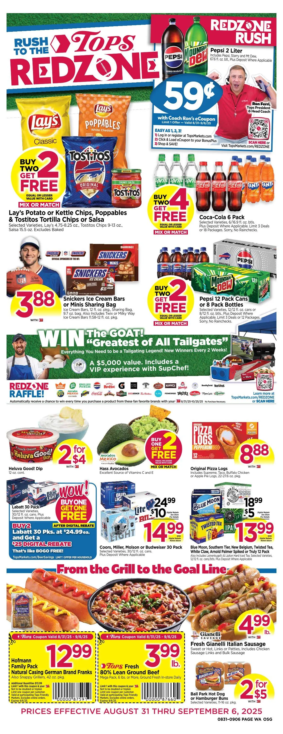 Weekly ad Tops Friendly Sales from August 31 to September 6 2025 - Page 1