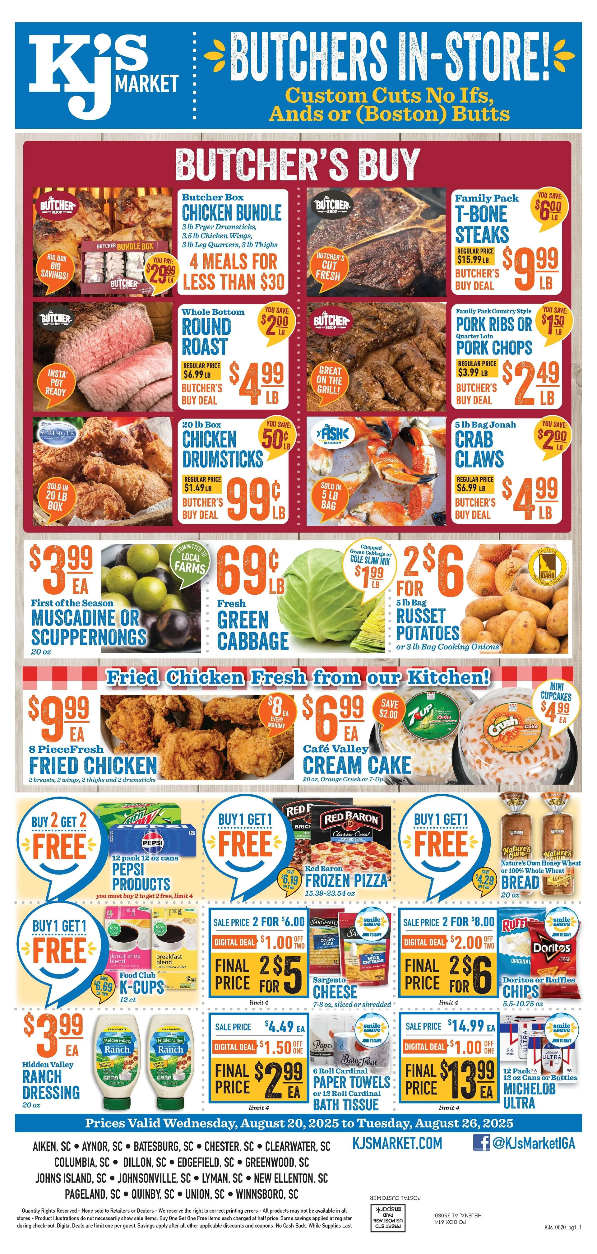 Weekly ad KJ´s Market Sales from August 20 to August 27 2025 - Page 