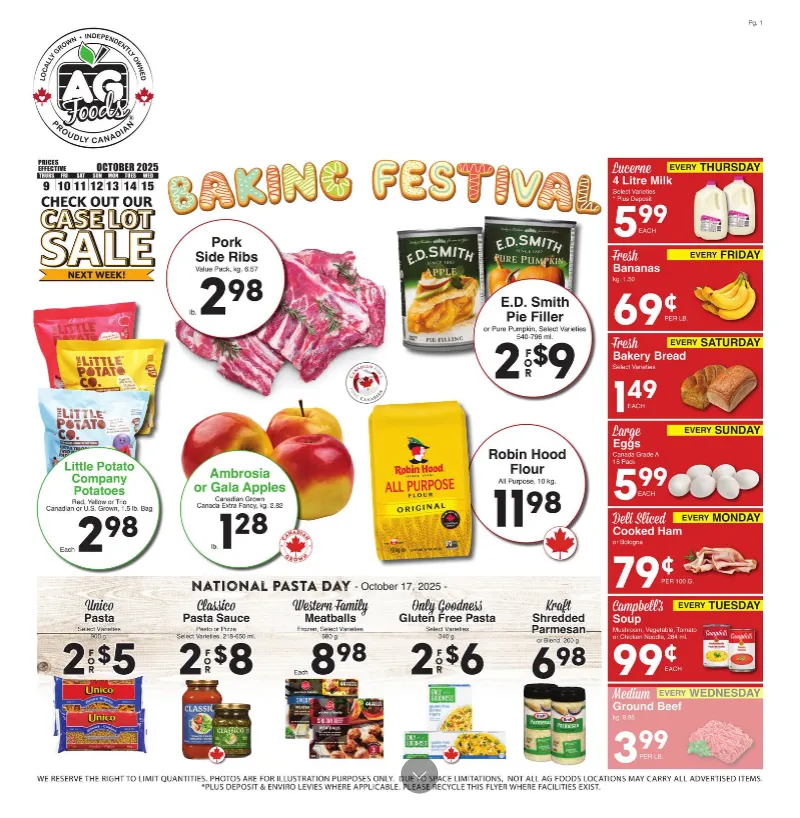 AG Foods Sales from October 9 to October 15 2025 - flyer page 1
