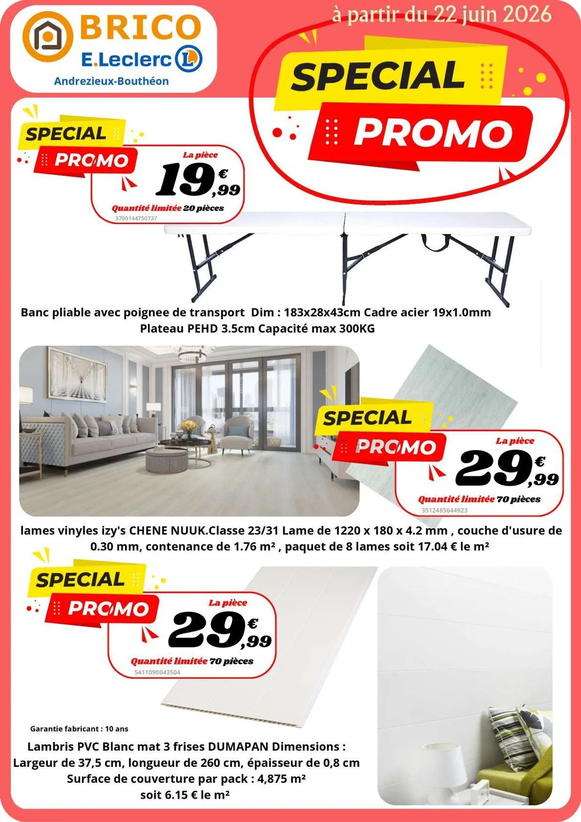 E.Leclerc Brico Catalogue du 22 juillet au 28 juillet 2026 - Catalogue page 1