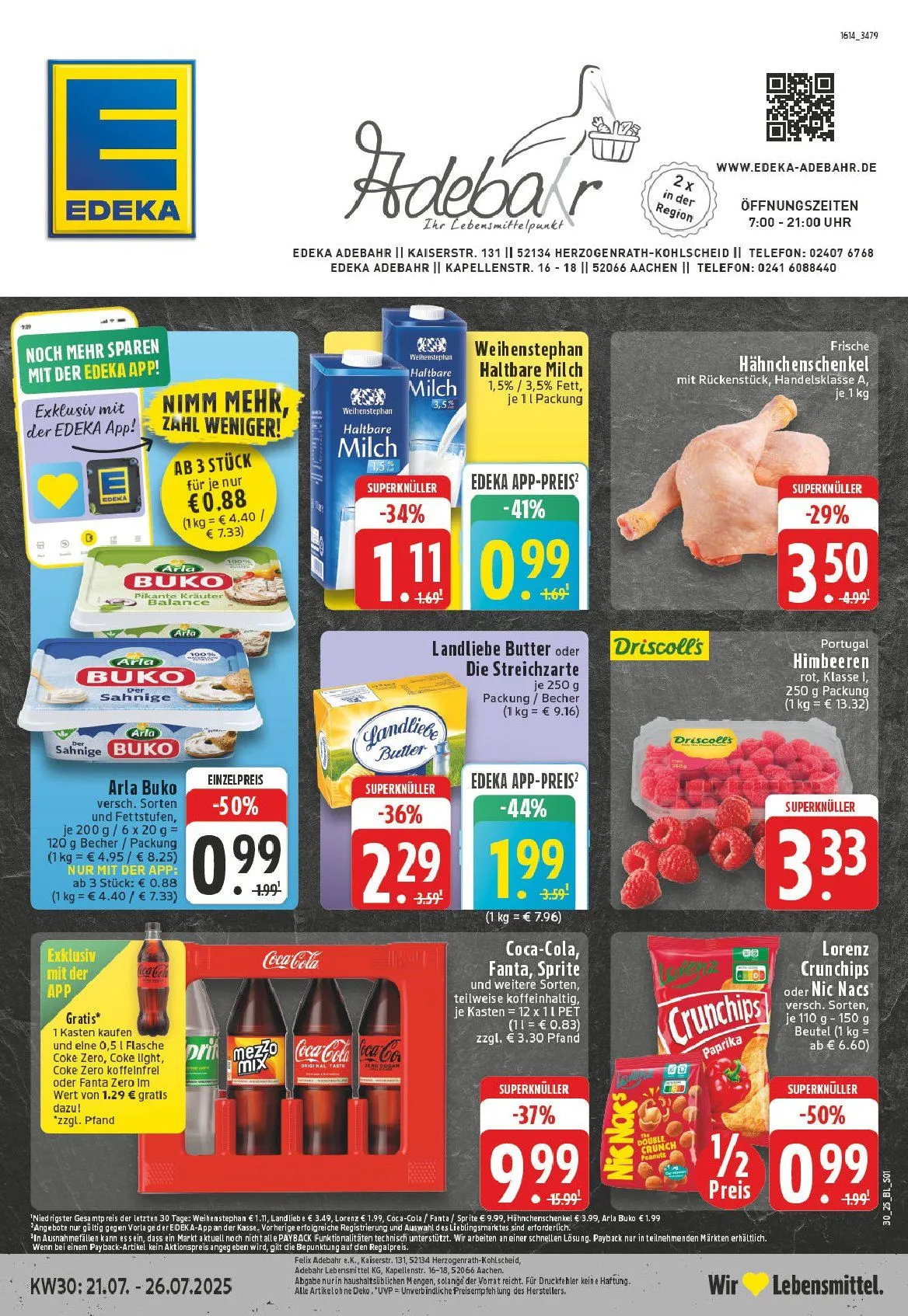Edeka Prospekte von 21. Juli bis 26. Juli 2025 - Prospekt seite 1
