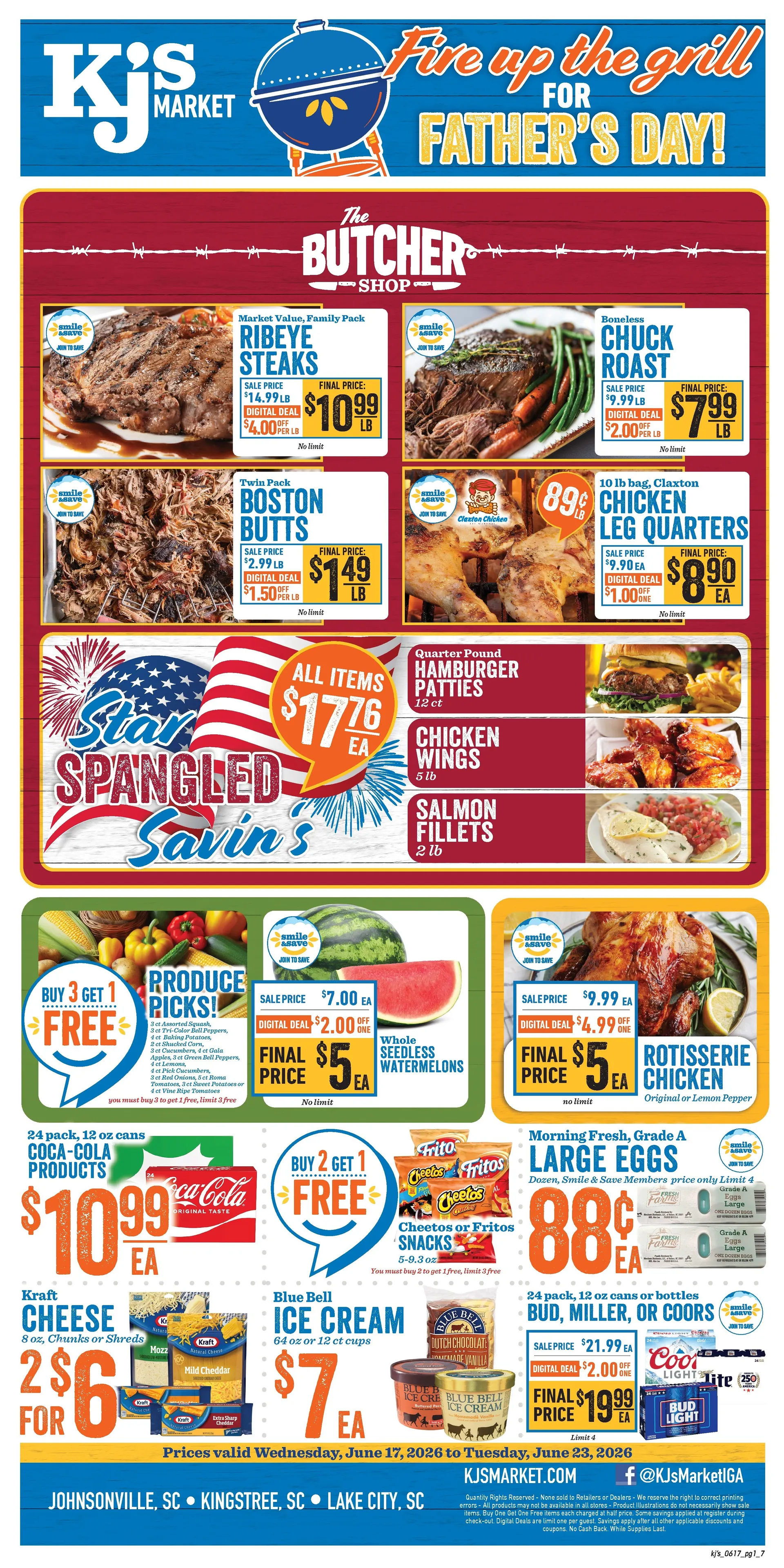 Weekly ad KJ´s Market Sales from June 17 to June 23 2026 - Page