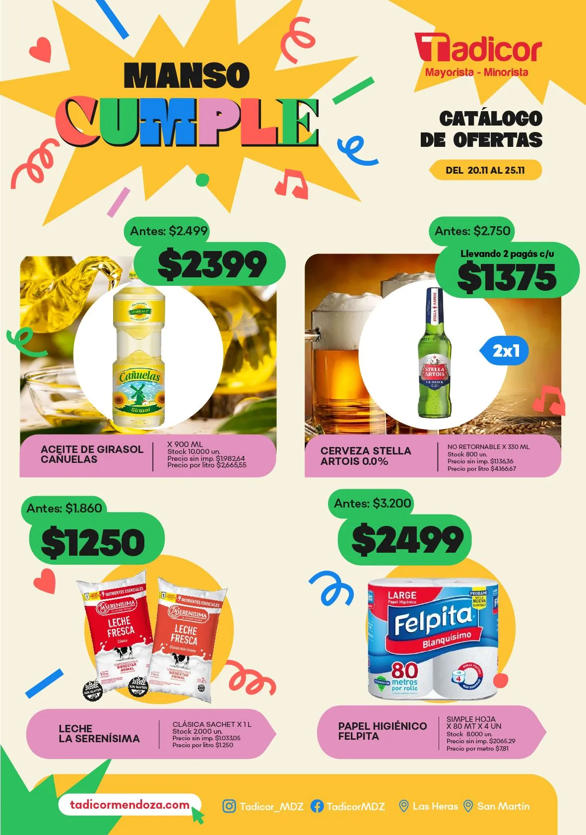 Ofertas de  Supermercados Tadicor Ofertas 20 de noviembre al 25 de noviembre 2025 - Página  del catálogo