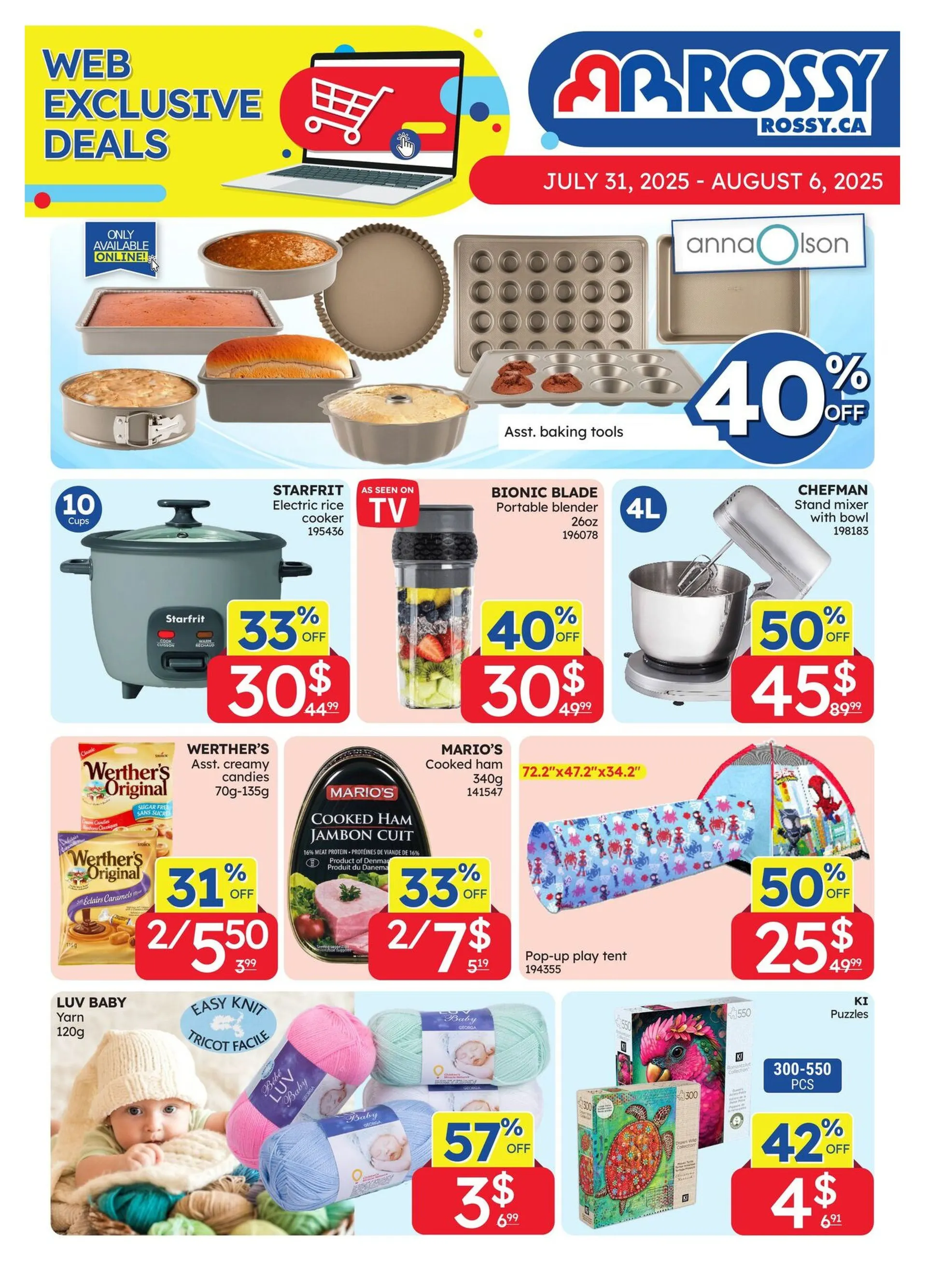 Rossy flyers from July 31 to August 6 2025 - flyer page 1
