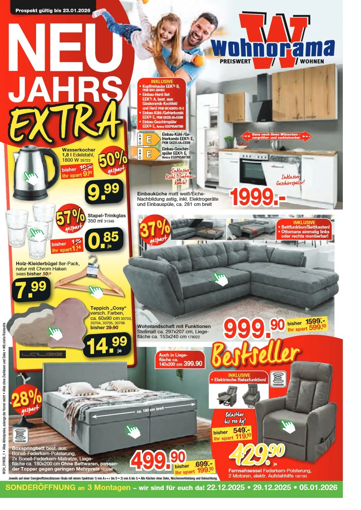 Wohnorama Angebote von 26. Dezember bis 23. Januar 2026 - Prospekt seite 1