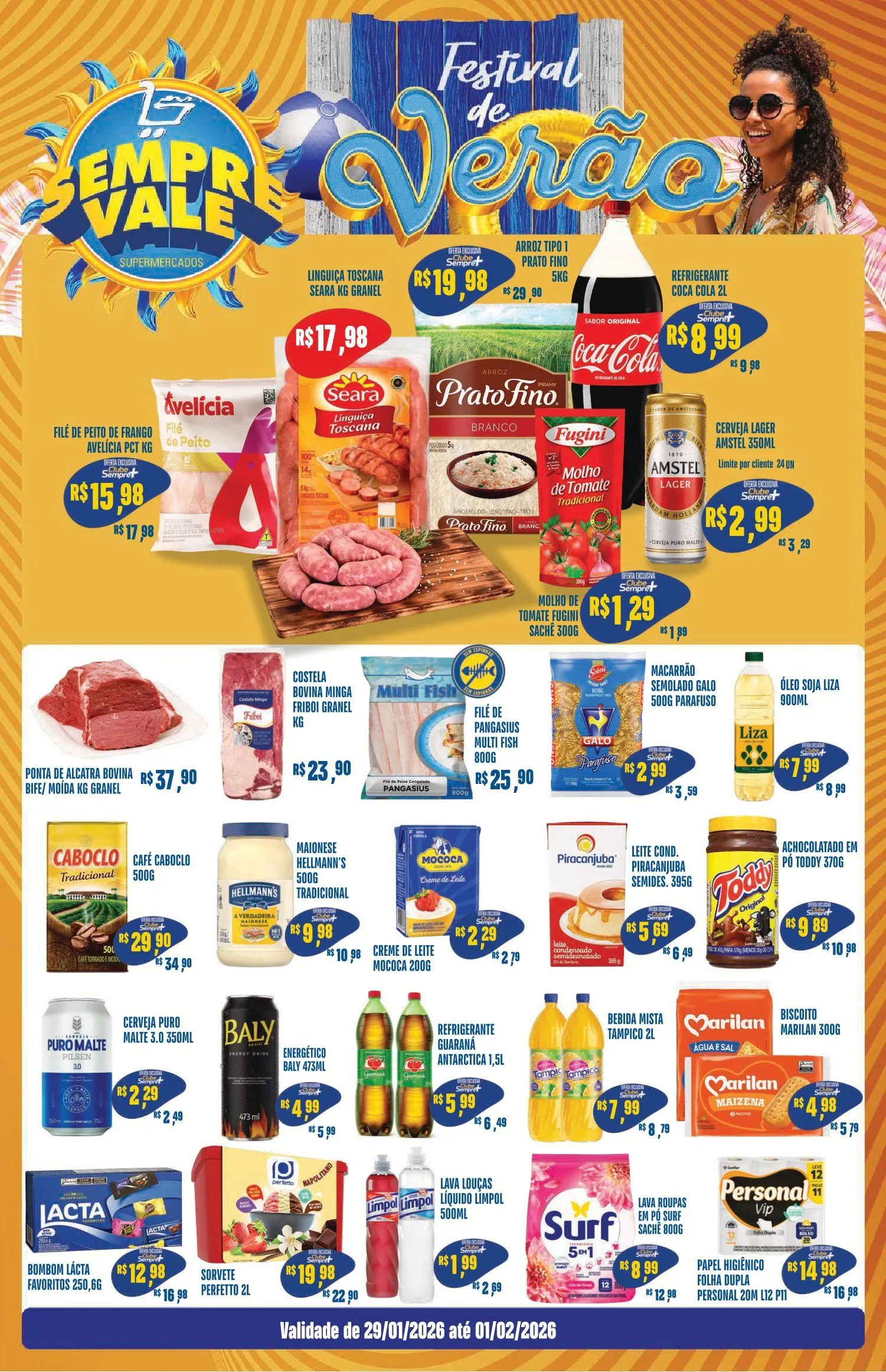 Encarte de Folhetos Sempre Vale Supermercados 29 de janeiro até 1 de fevereiro 2026 - Pagina 
