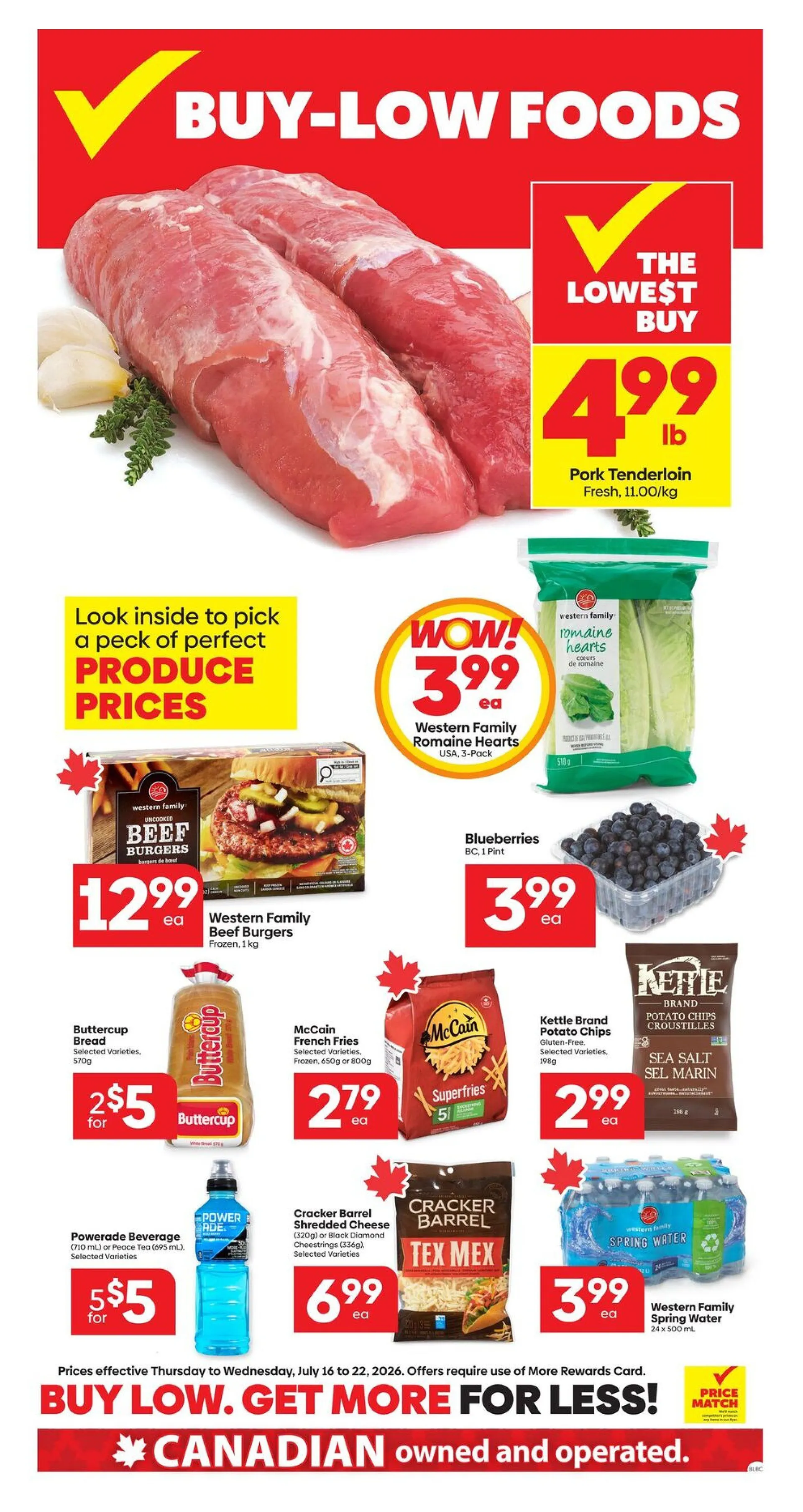 Buy-Low Foods Sales from July 16 to July 22 2026 - flyer page
