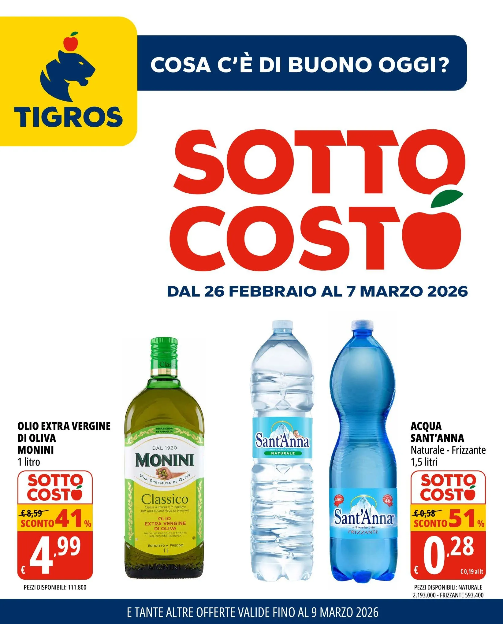 Volantini Tigros da 26 febbraio a 9 marzo di 2026 - Pagina del volantino 1