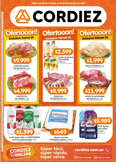 Ofertas de  Ofertas Cordiez 30 de octubre al 12 de noviembre 2025 - Página 1 del catálogo