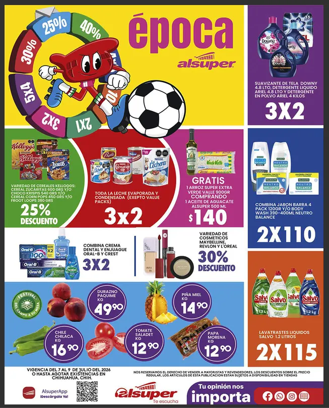 Catálogo de Alsuper Ofertas 7 de julio al 9 de julio 2026 - Pagina 1
