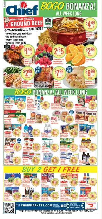 Weekly ad  Chief Supermarket Sales from February 12 to February 18 2026 - Page 