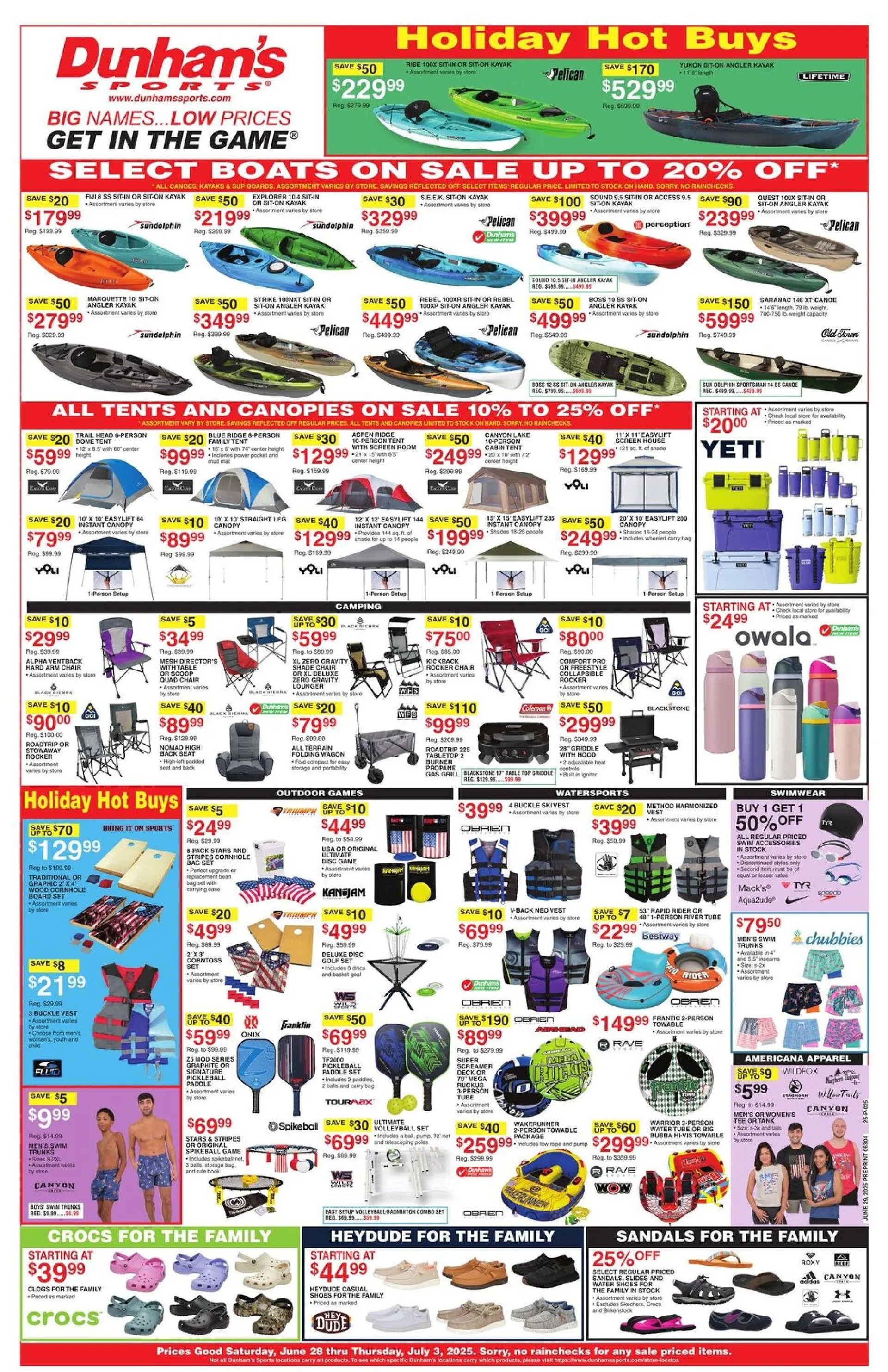 Weekly ad Dunham's Sports Deals from June 27 to September 9 2025 - Page 1