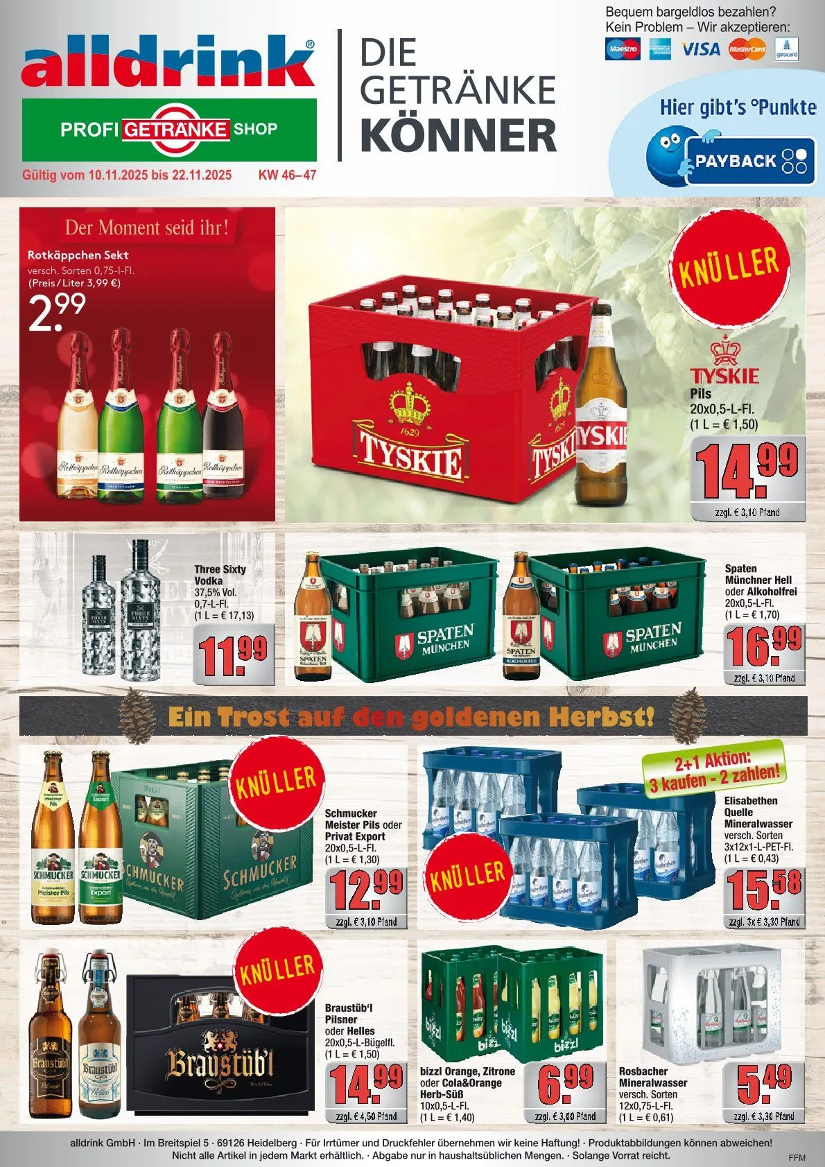 Alldrink Angebote von 11. November bis 22. November 2025 - Prospekt seite 1