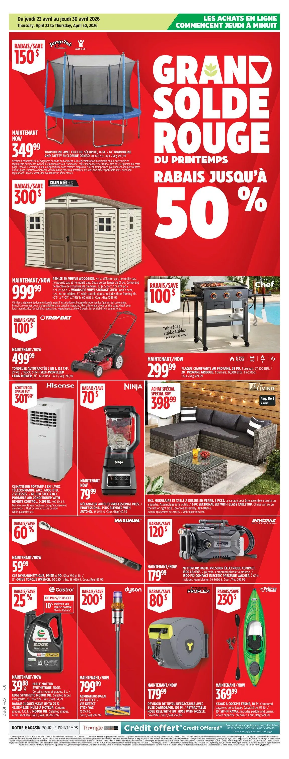 Canadian Tire Sales from April 23 to April 30 2026 - flyer page 1