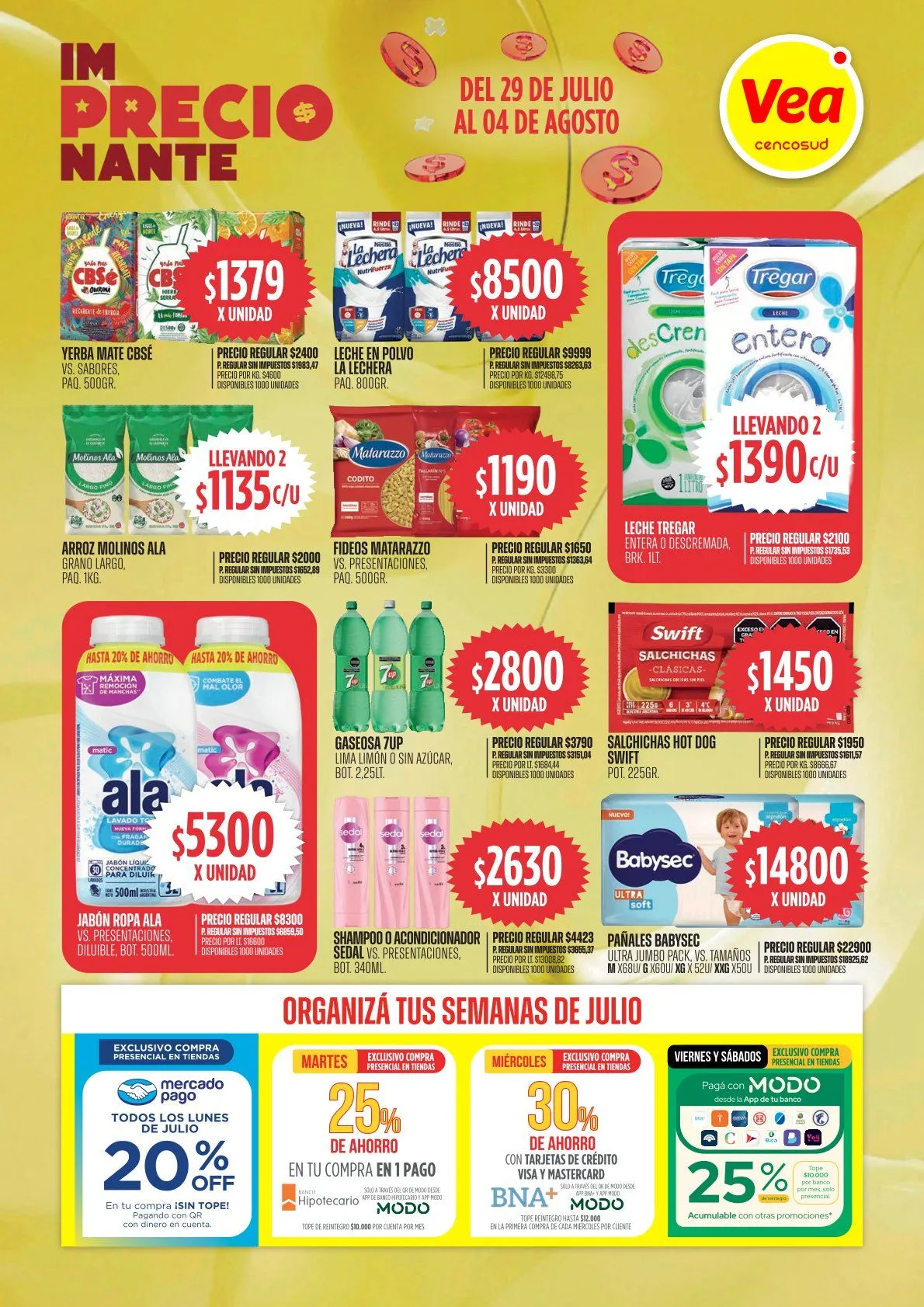 Ofertas de Vea Ofertas 29 de julio al 4 de agosto 2025 - Página 1 del catálogo