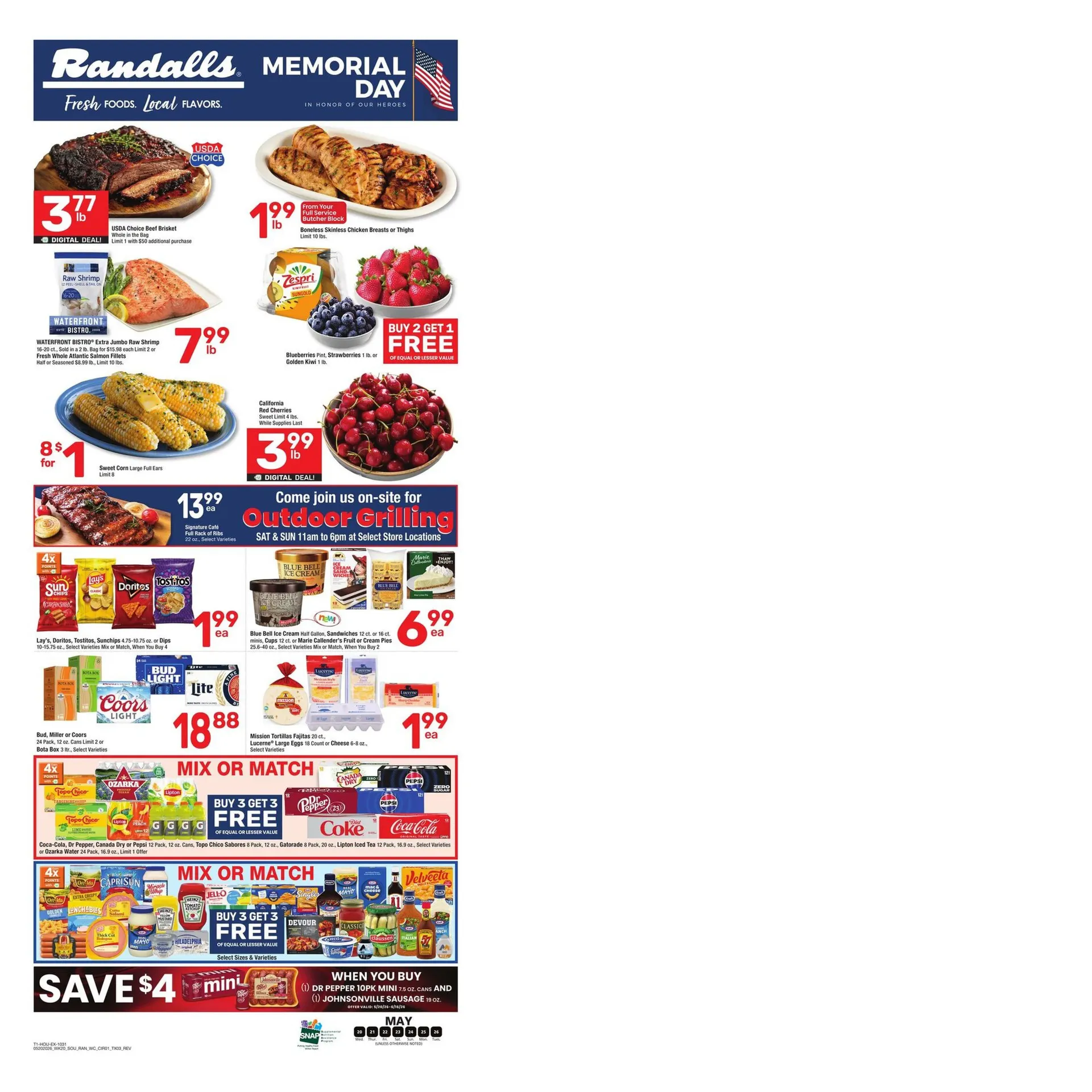 Weekly promotion Randalls weekly ads spanning from May 20 to May 26 2026 - Page 1 for Catalogue 365