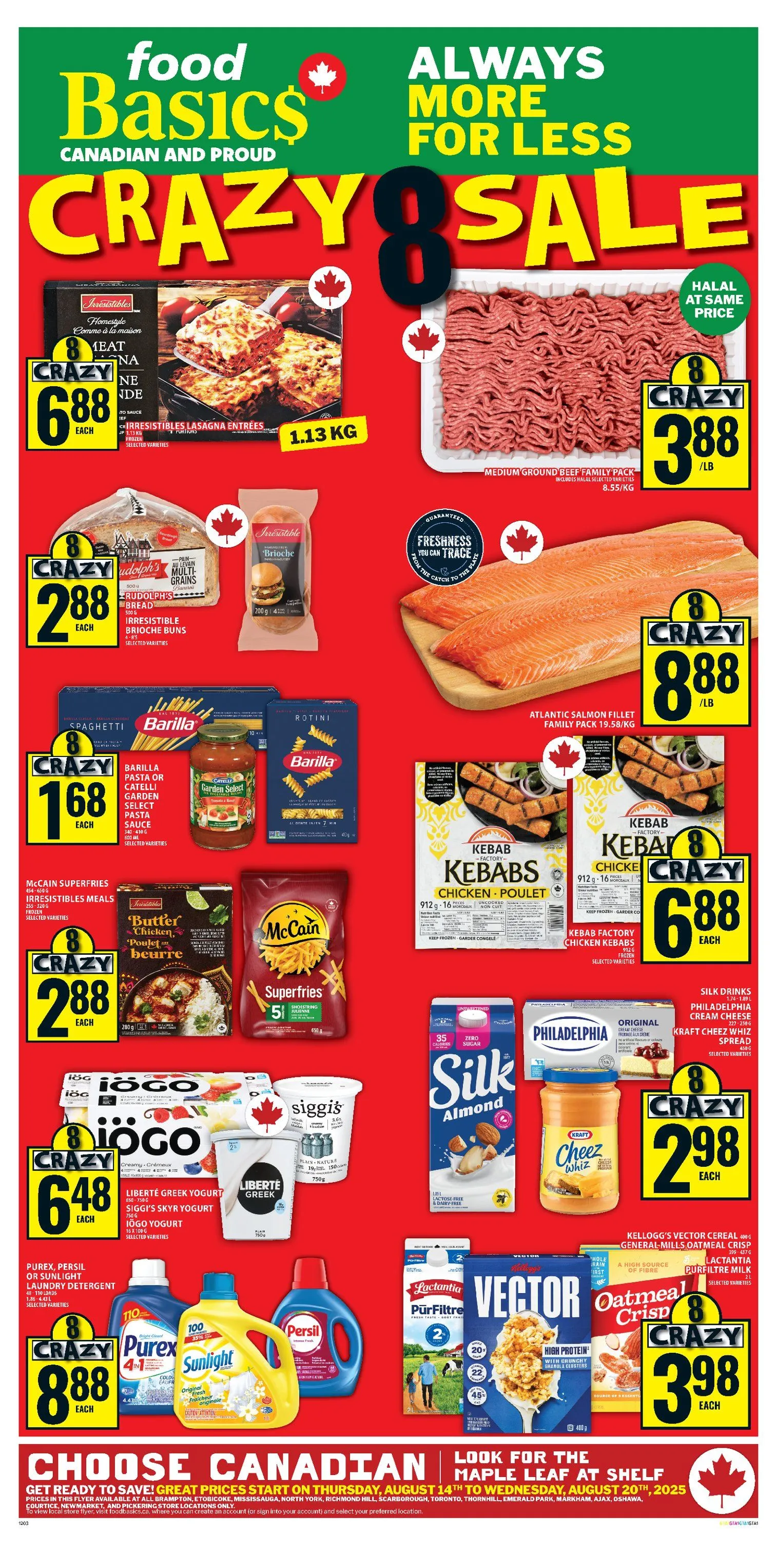Food Basics flyers from August 14 to August 20 2025 - flyer page 1