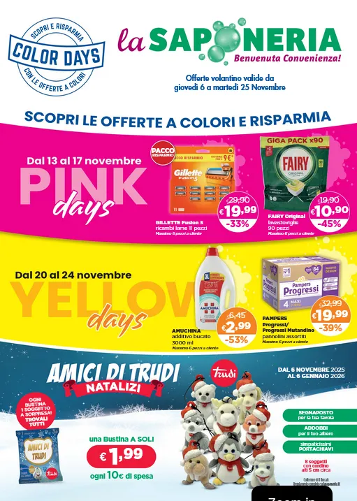 La Saponeria Volantino da 6 novembre a 13 novembre di 2025 - Pagina del volantino 1