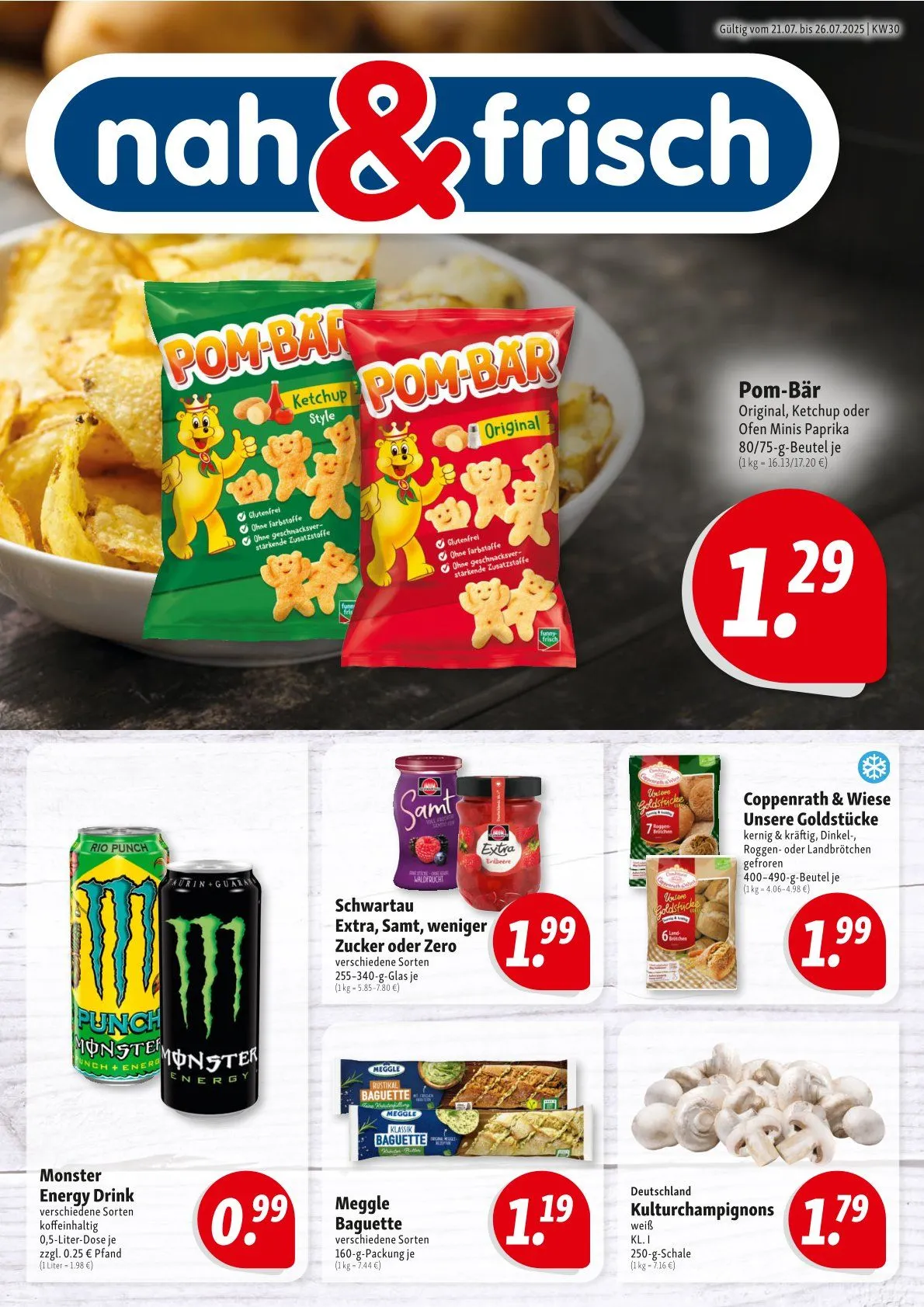 Nah & Frisch Prospekte von 21. Juli bis 26. Juli 2025 - Prospekt seite
