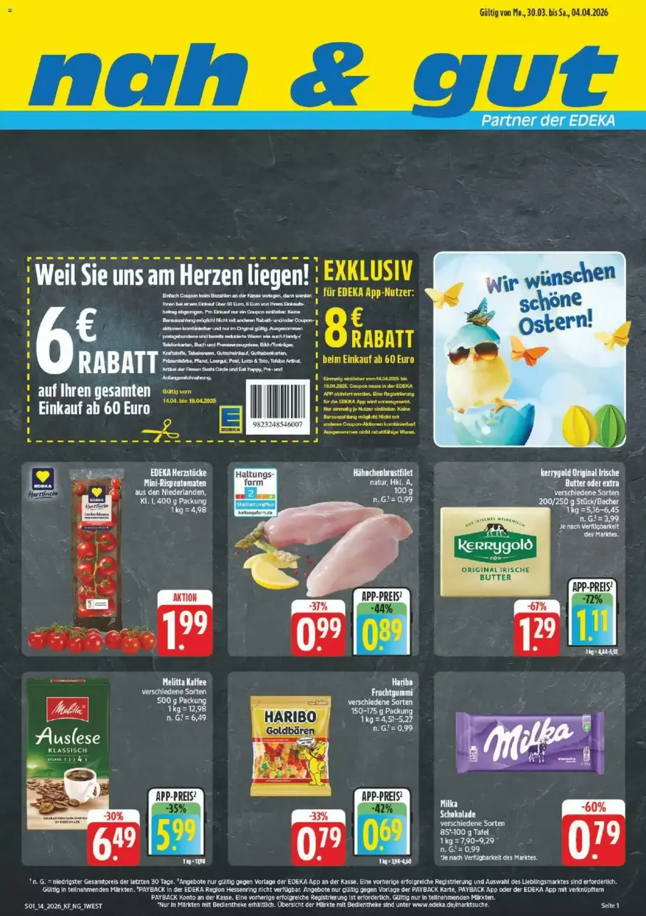  Nah & Gut Angebote von 30. März bis 4. April 2026 - Prospekt seite 