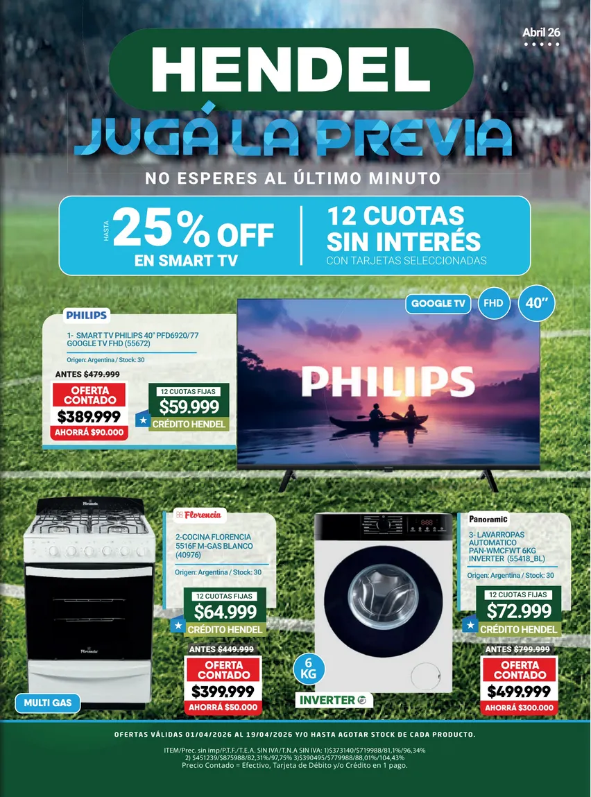 Ofertas de Ofertas Hendel 21 de abril al 30 de abril 2026 - Página 1 del catálogo