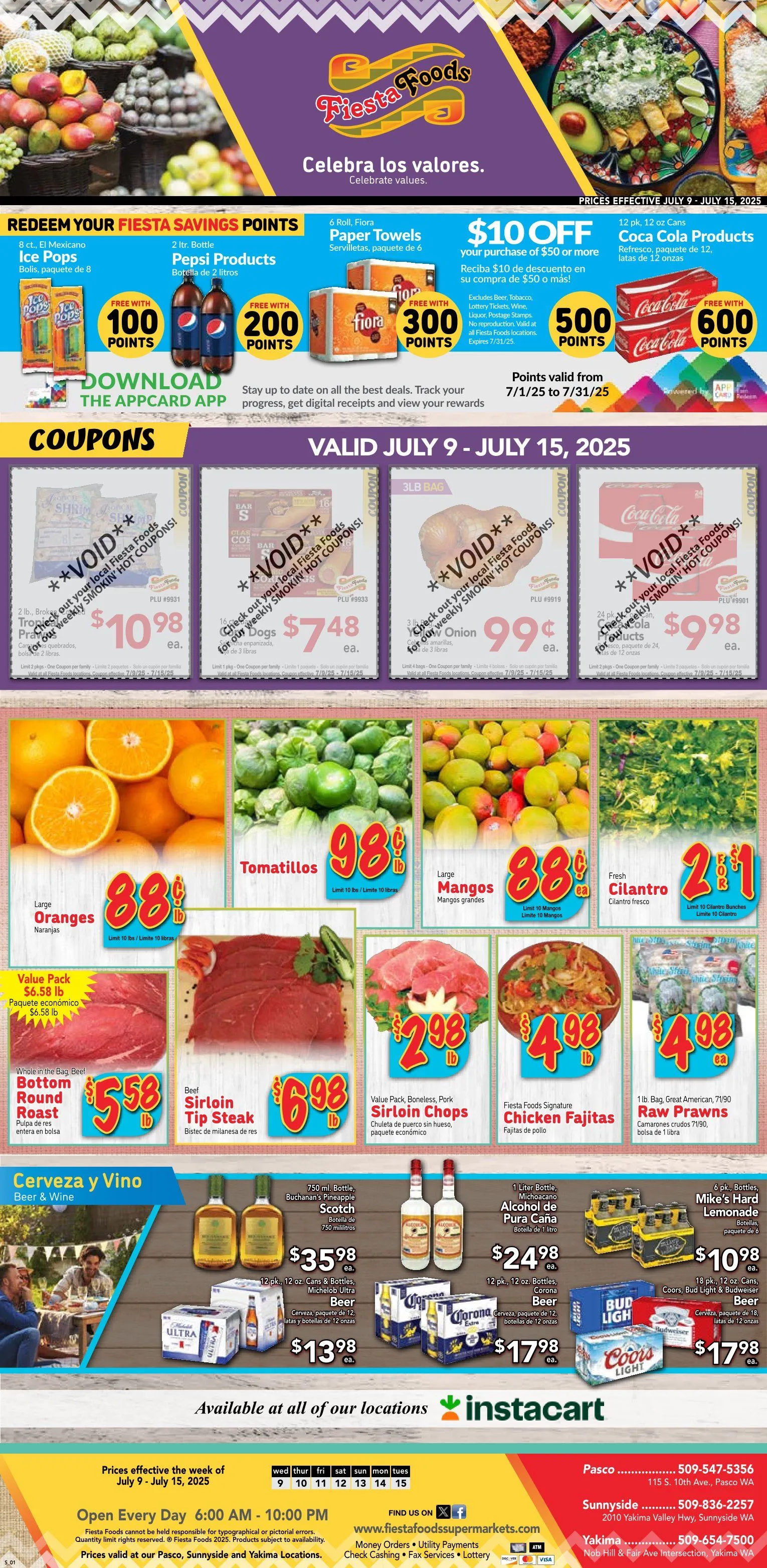 Weekly ad Fiesta Foods SuperMarkets Sales from July 9 to July 15 2025 - Page 