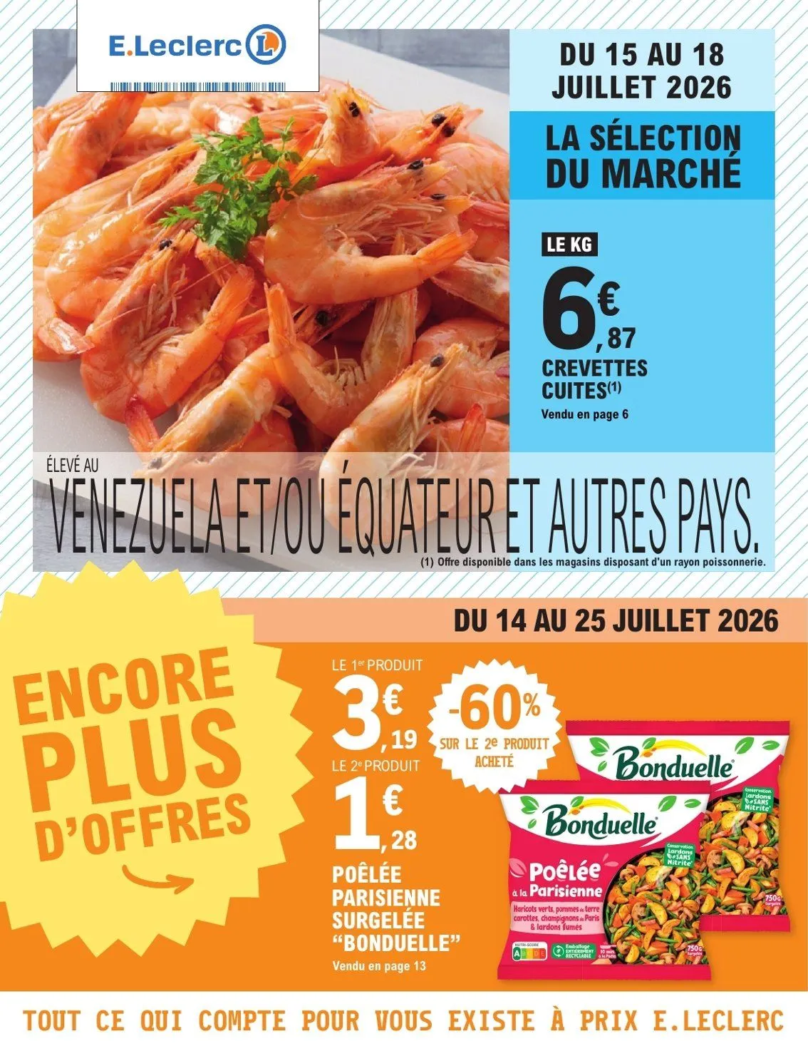E.Leclerc Catalogue du 14 juillet au 25 juillet 2026 - Catalogue page 1