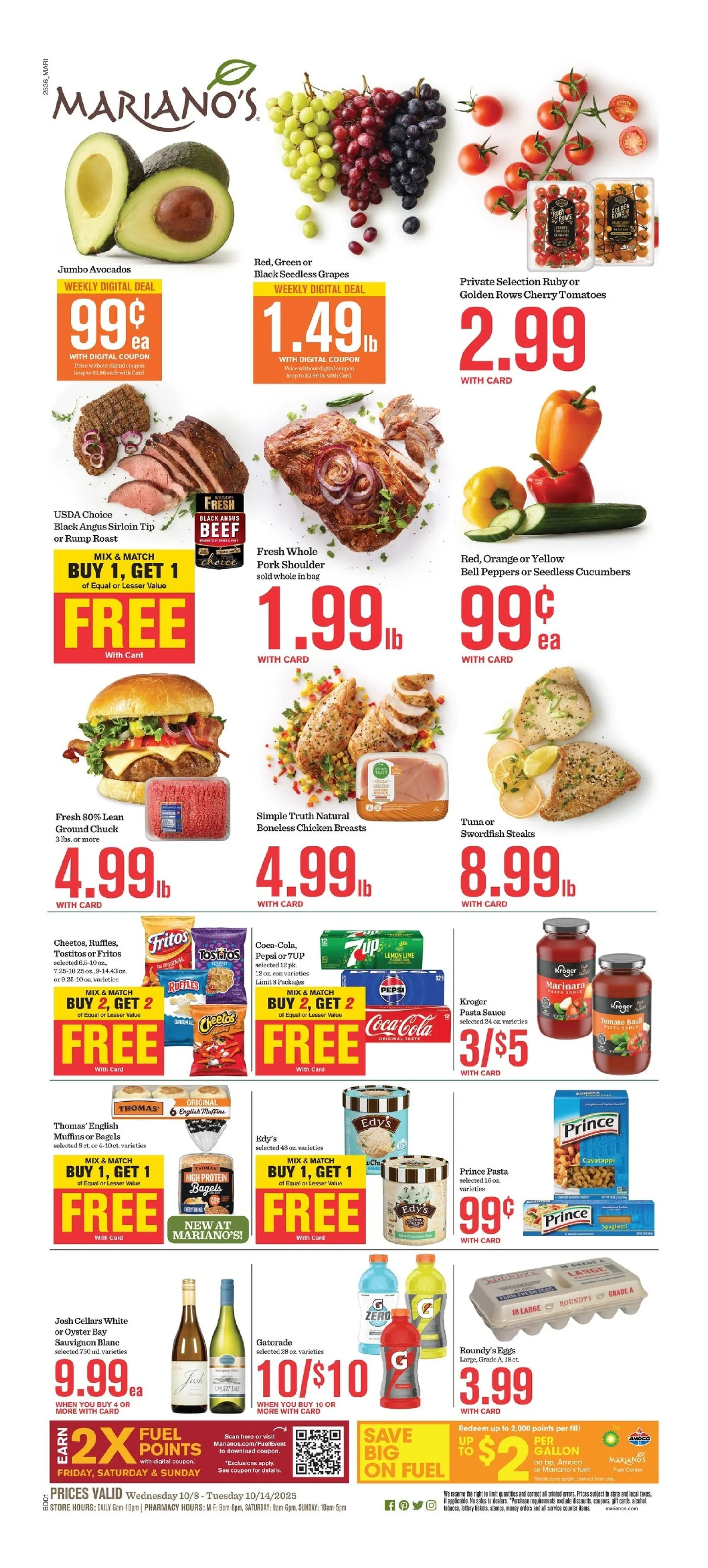 Weekly ad Mariano's Sales from October 8 to October 14 2025 - Page 1