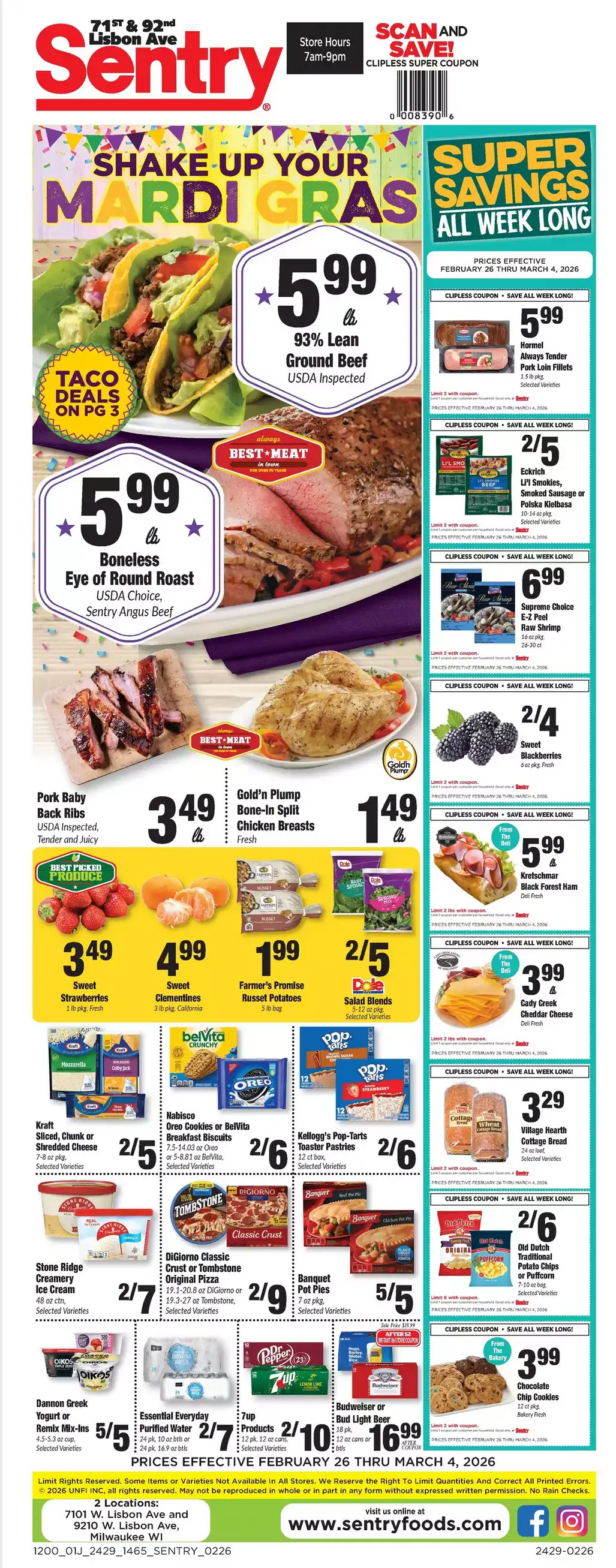 Weekly ad Sentry Foods Sales from February 26 to March 4 2026 - Page 1