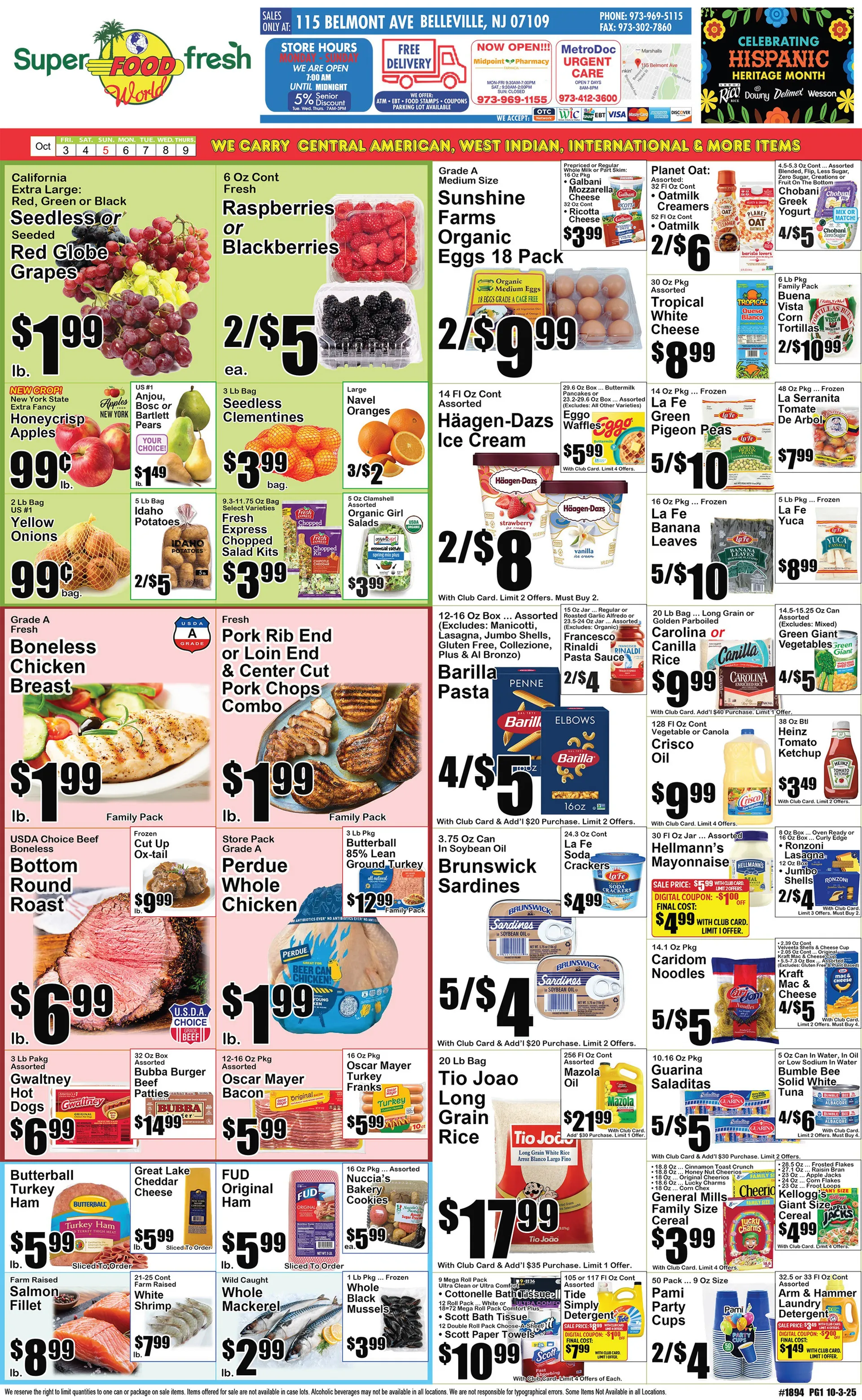 Weekly ad SuperFresh Sales from October 3 to October 9 2025 - Page 1