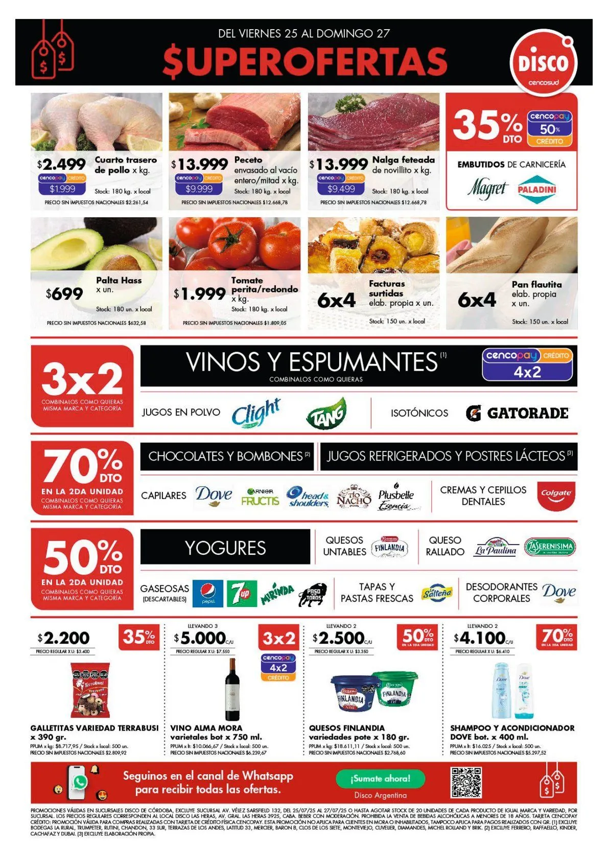 Ofertas de Ofertas Disco 25 de julio al 27 de julio 2025 - Página 1 del catálogo