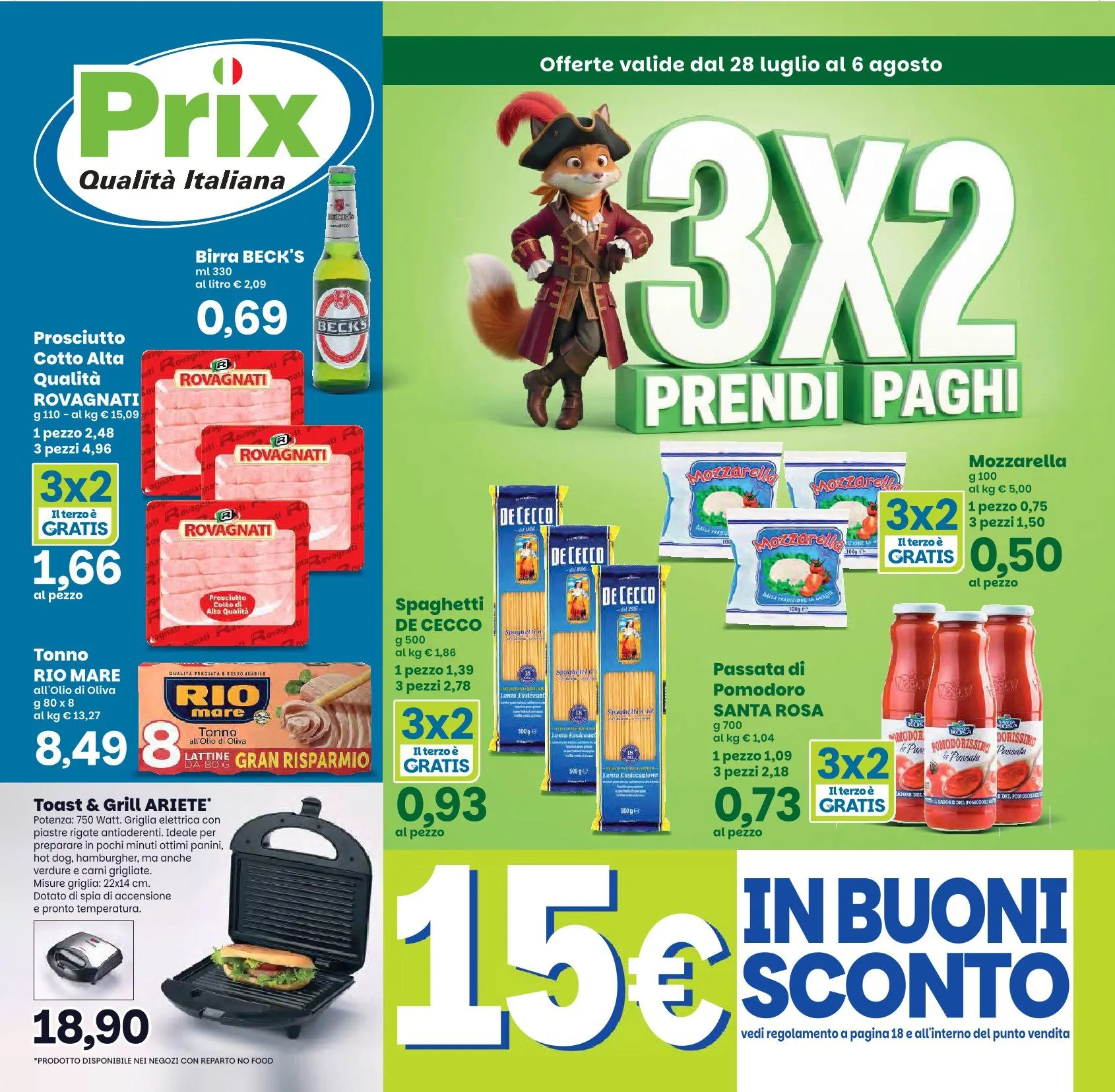  Volantini Prix Quality da 28 luglio a 6 agosto di 2026 - Pagina del volantino 