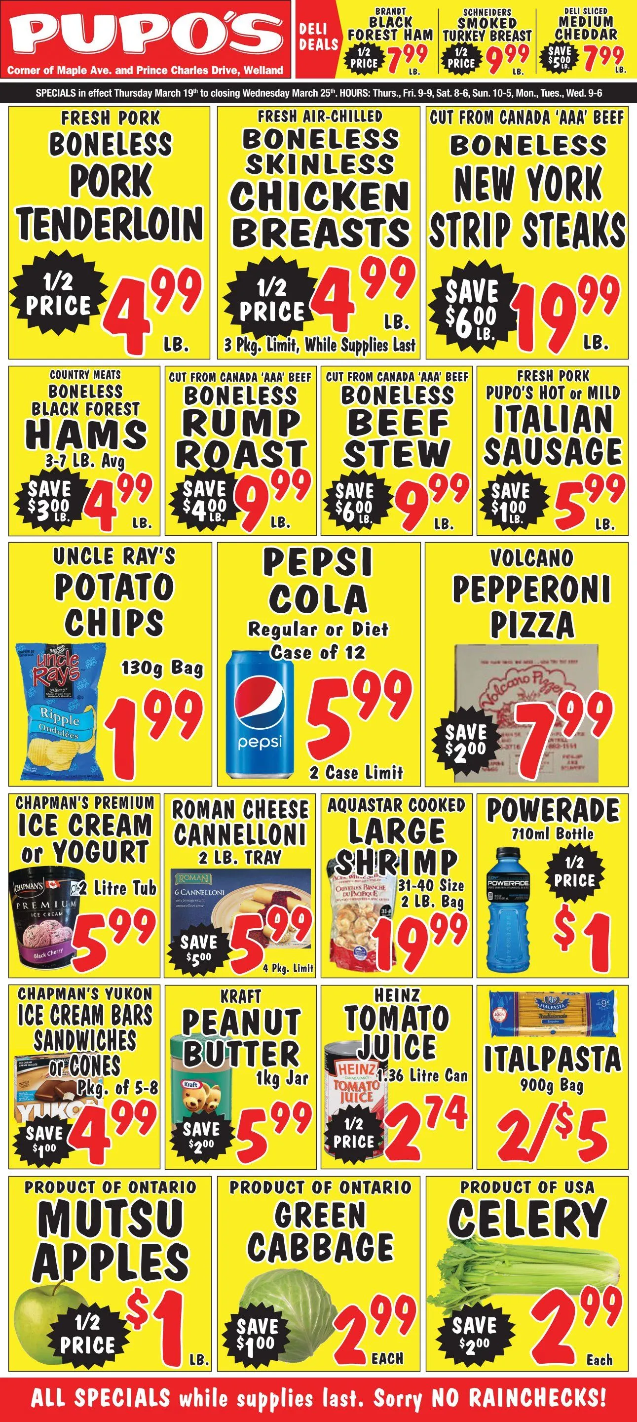 Pupo's Food Market from March 19 to March 26 2026 - flyer page