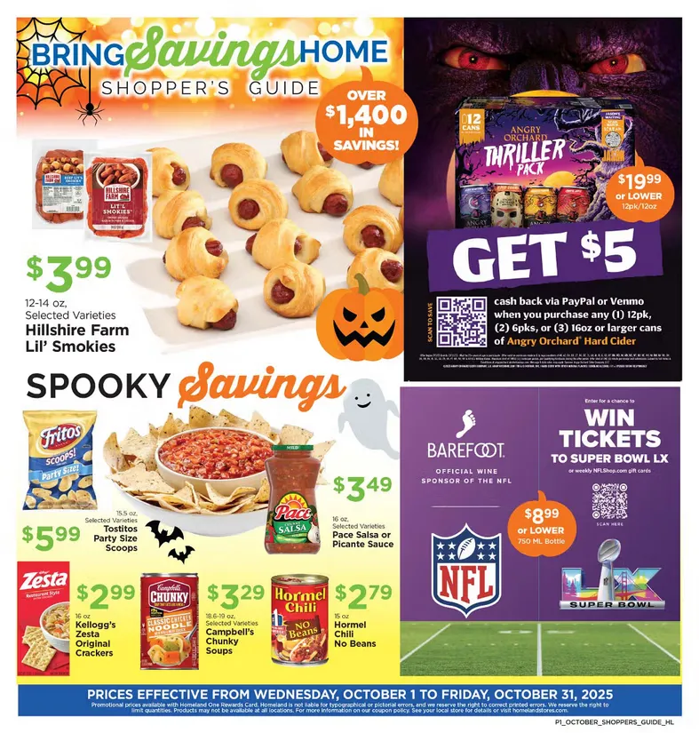 Weekly ad Homeland Sales from October 1 to October 31 2025 - Page 1