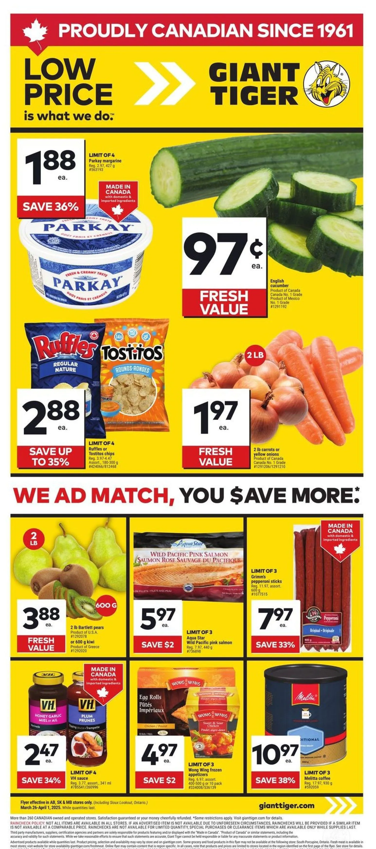 Giant Tiger Sales from April 2 to April 8 2025 - flyer page 1