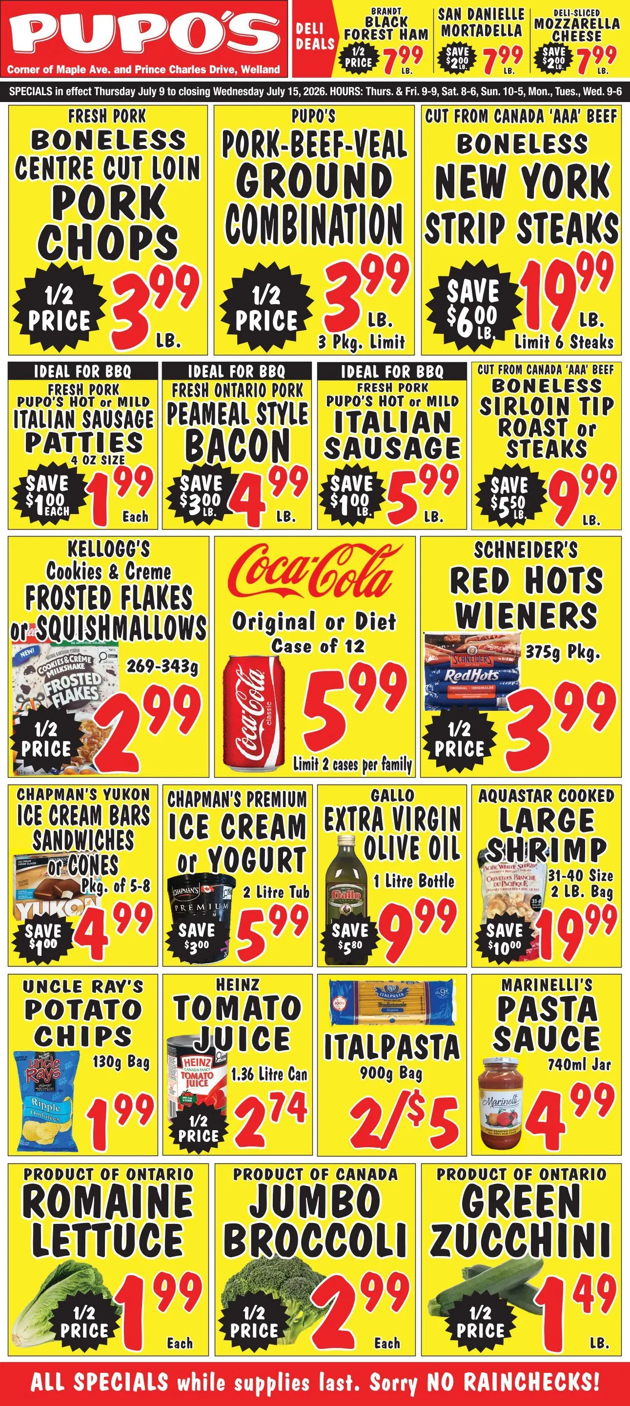 Pupo's Food Market Sales from July 9 to July 15 2026 - flyer page 1