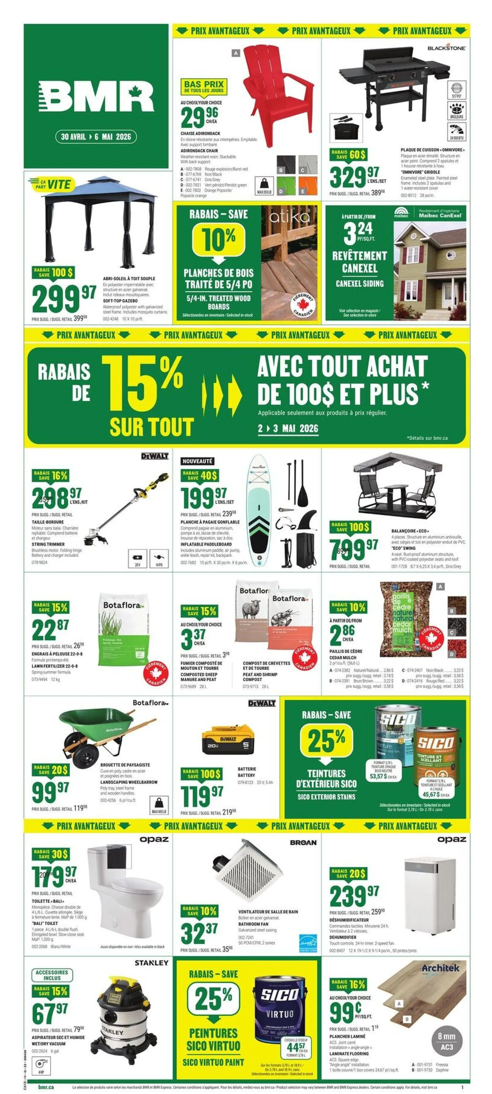 BMR Sales from April 30 to May 6 2026 - flyer page 