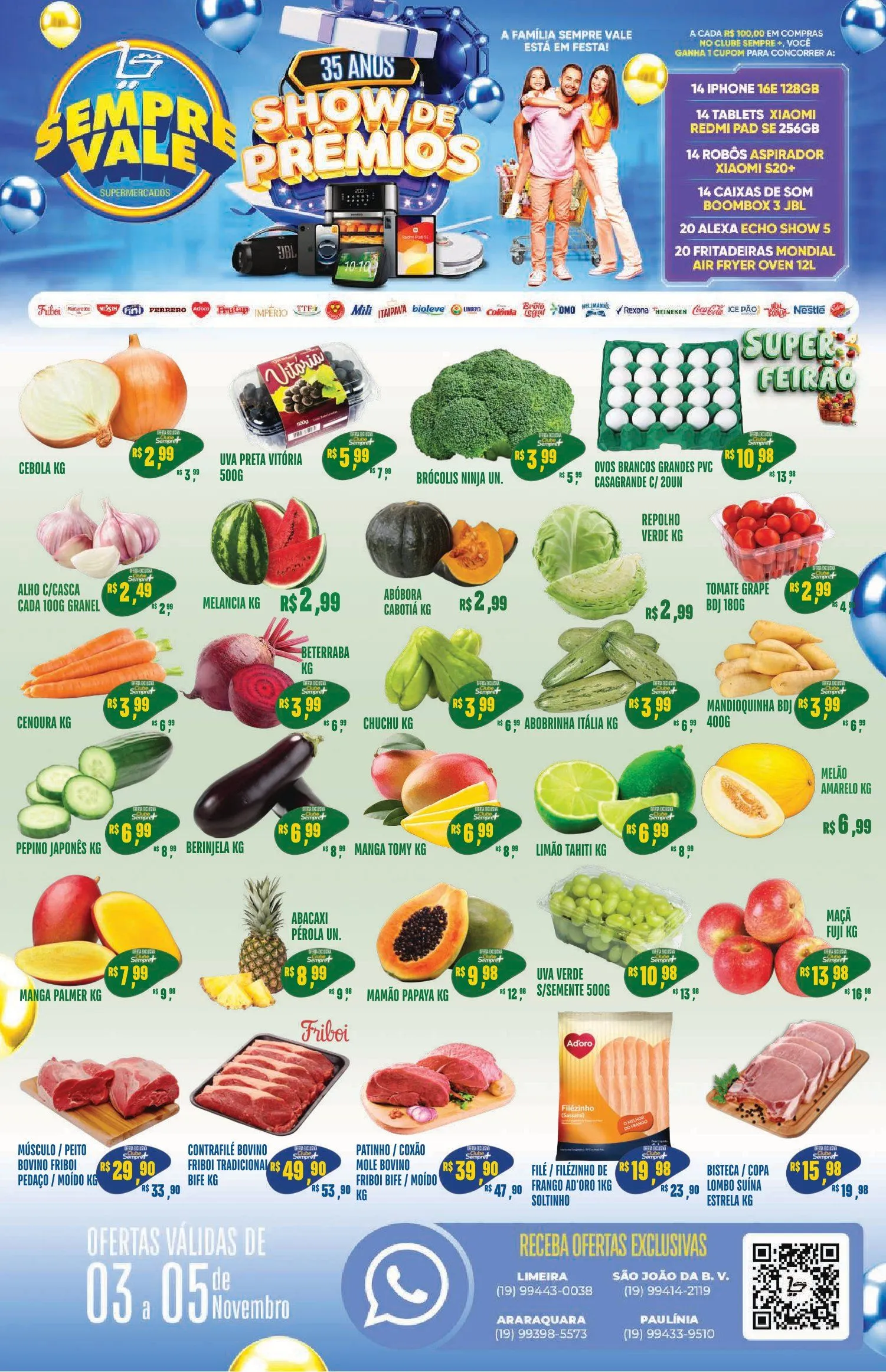 Encarte de Folhetos Sempre Vale Supermercados  3 de novembro até 5 de novembro 2025 - Pagina 