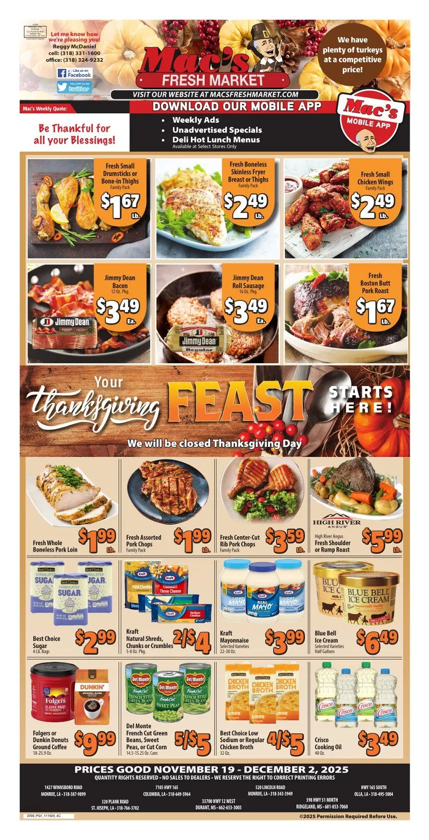 Weekly ad Mac's Freshmarket Sales from November 19 to December 2 2025 - Page