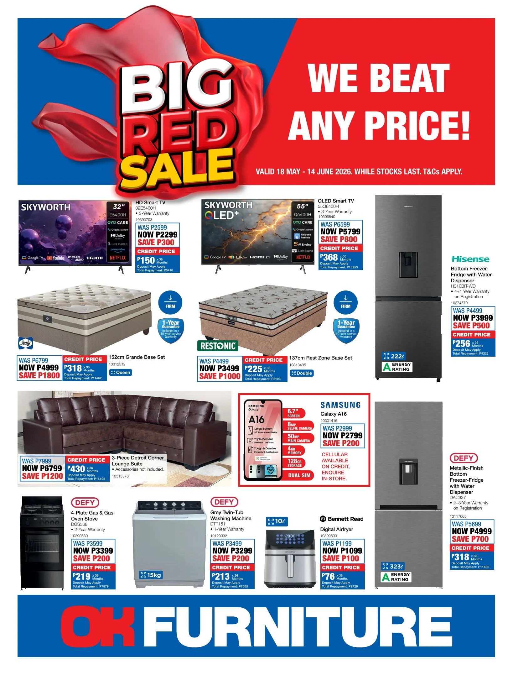 OK Furniture Sales from 18 May to 14 June 2026 - Catalogue Page 1