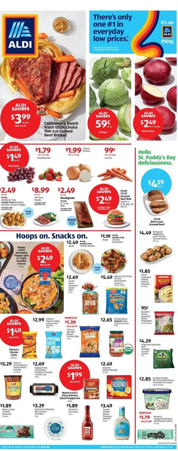 Weekly ad Aldi Sales from March 12 to March 18 2025 - Page 1