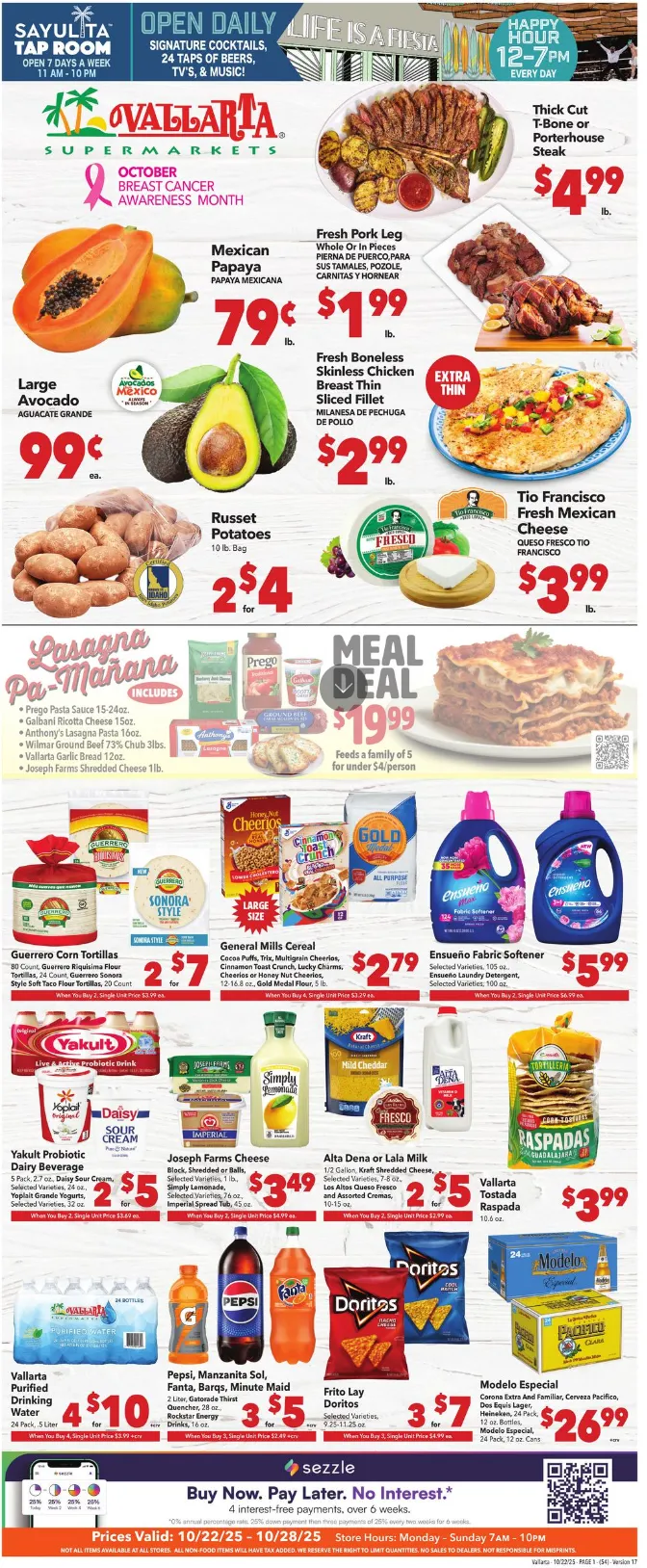 Weekly ad Vallarta Sales from October 22 to October 28 2025 - Page 