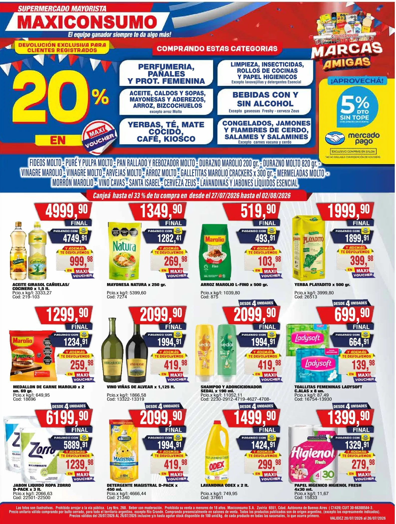 Ofertas de Maxiconsumo Ofertas 27 de julio al 2 de agosto 2026 - Página  del catálogo