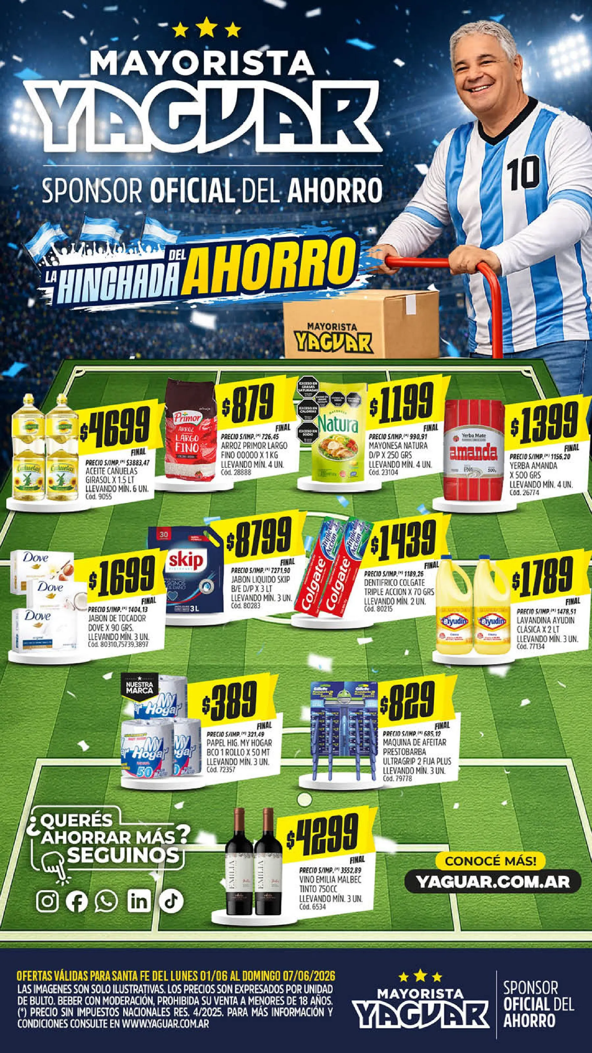 Ofertas de Ofertas Yaguar 1 de junio al 7 de junio 2026 - Página 1 del catálogo