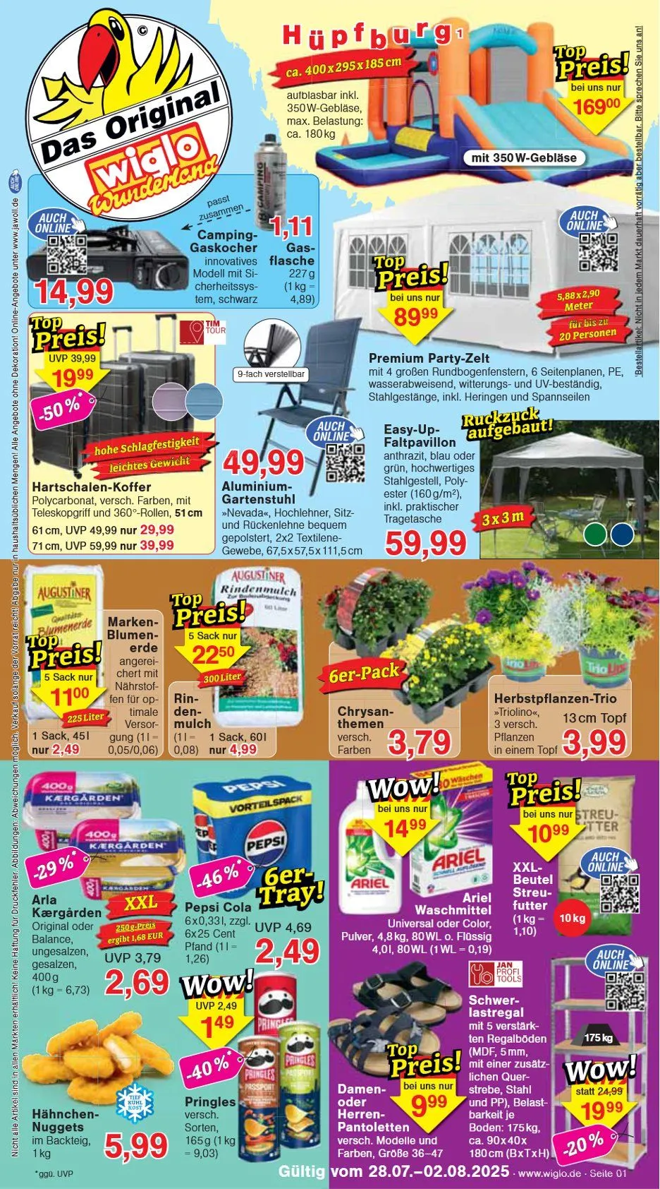 Wiglo Wunderland Prospekte von 28. Juli bis 2. August 2025 - Prospekt seite 1